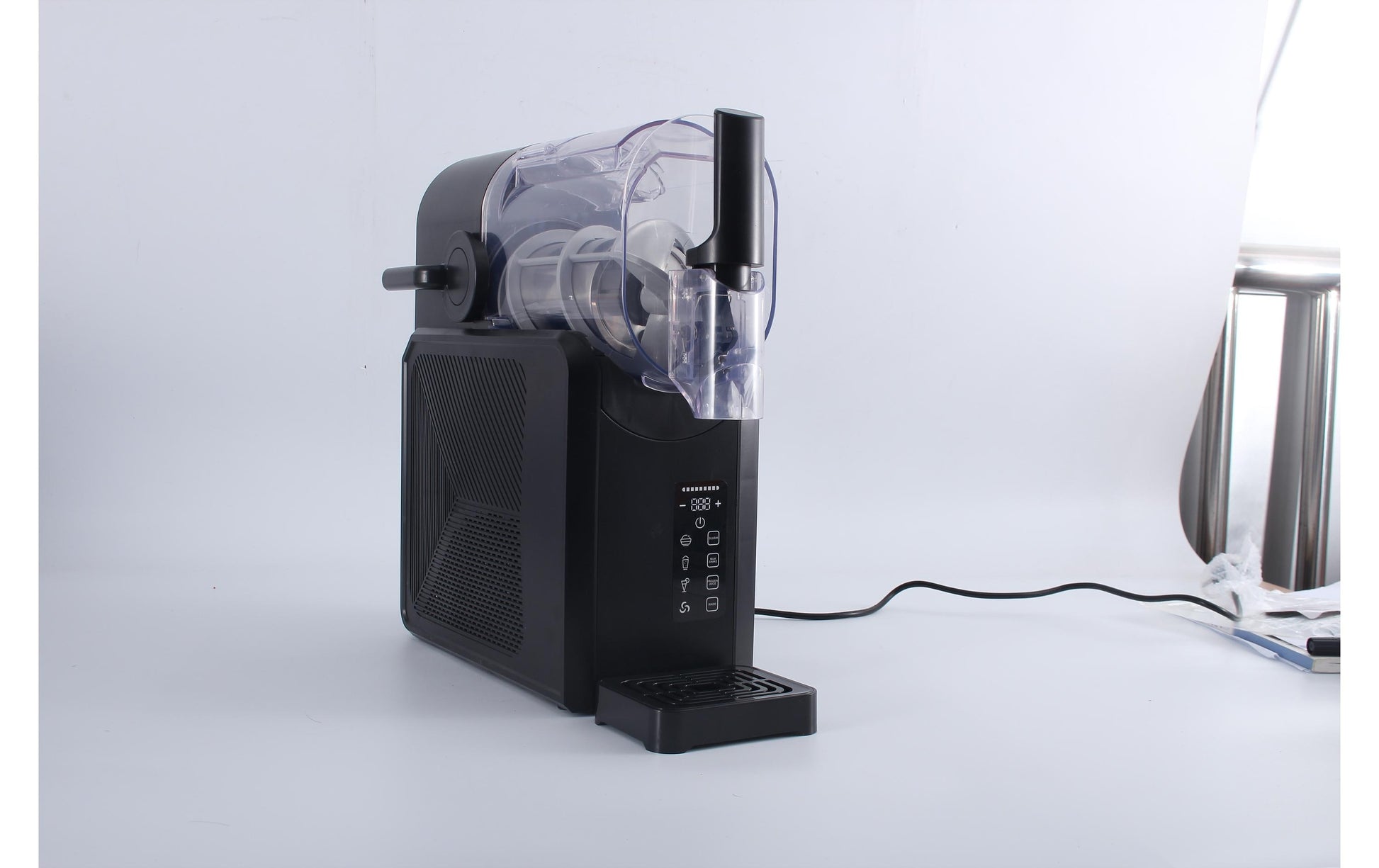 Ohmex Glace-Maschine OHM-SLU-0526 – schwarz/transparent