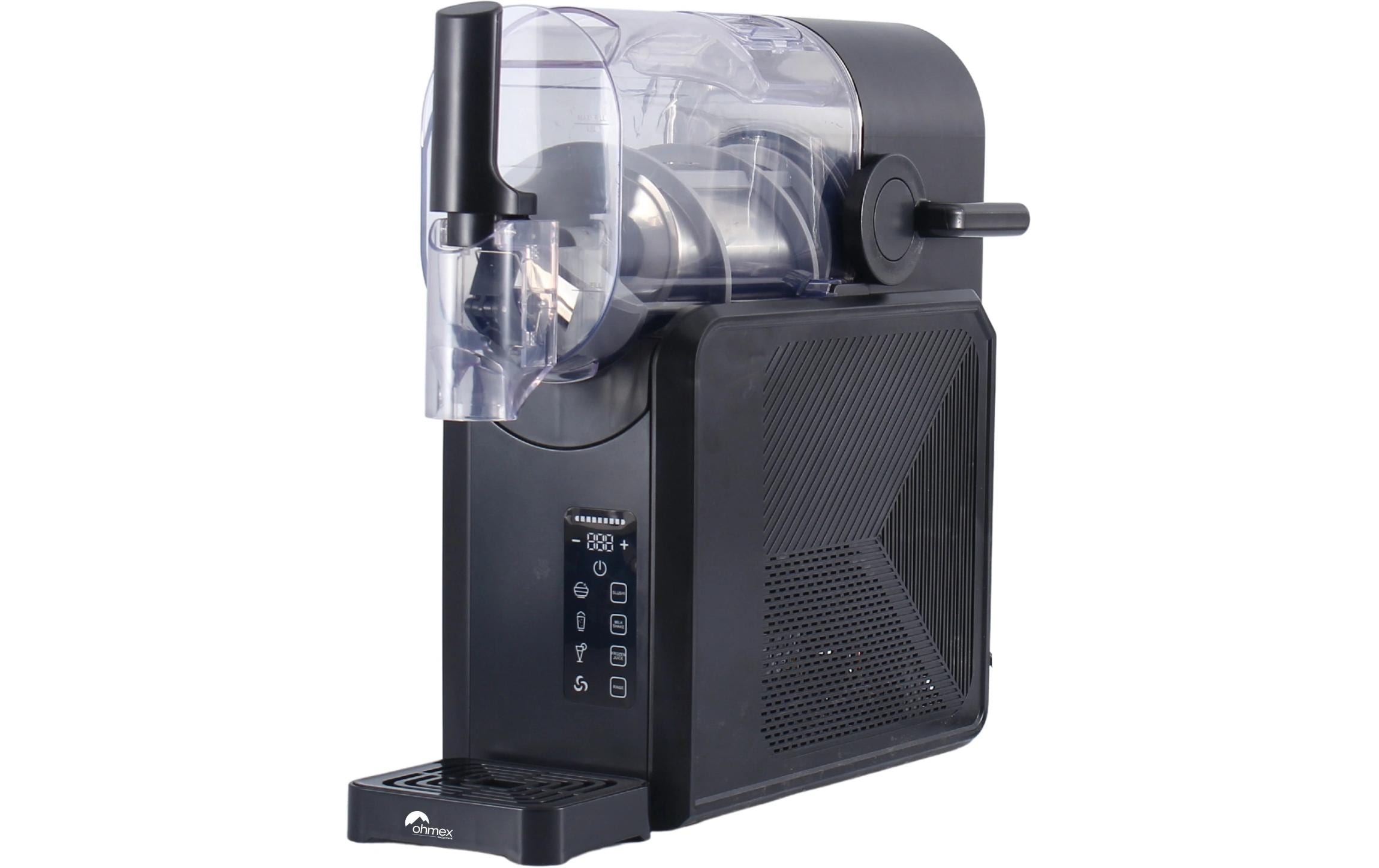 Ohmex Glace-Maschine OHM-SLU-0526 – schwarz/transparent