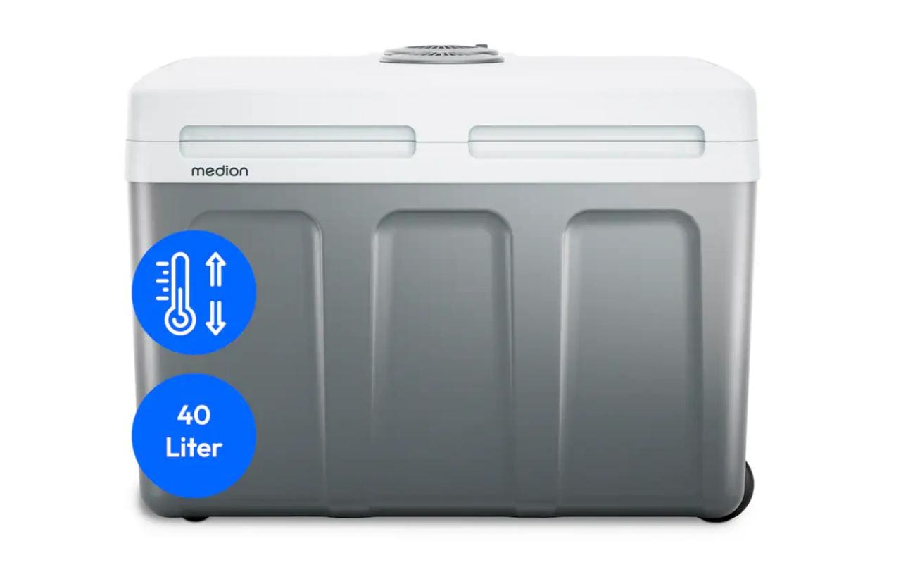 MEDION Kühlbox MD 13102 – 40 l, 12/230 V, thermoelektrisch, mit Heizfunktion