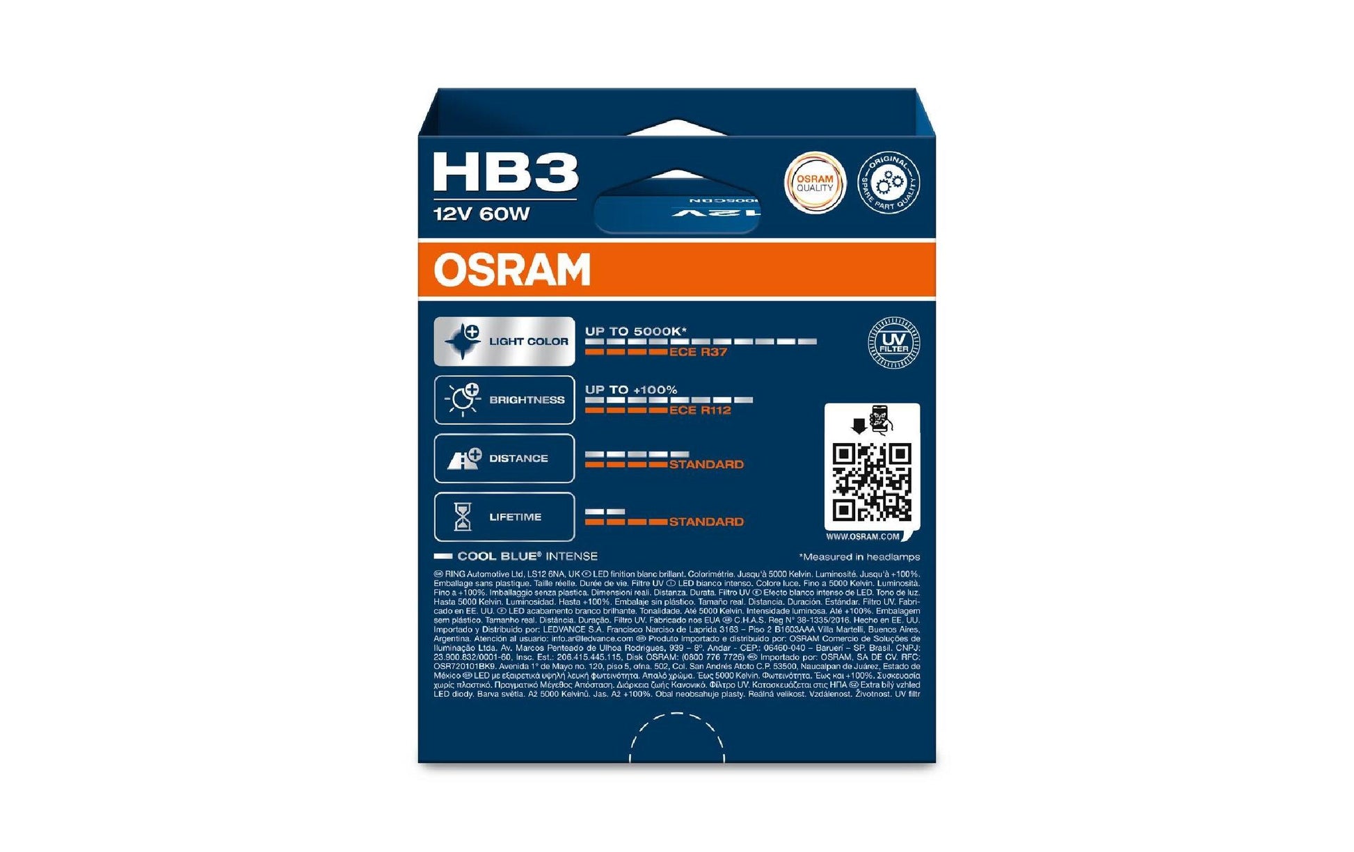 Osram Leuchtmittel P20d – 1860 lm, 5000 K, 60 W – 2er-Pack