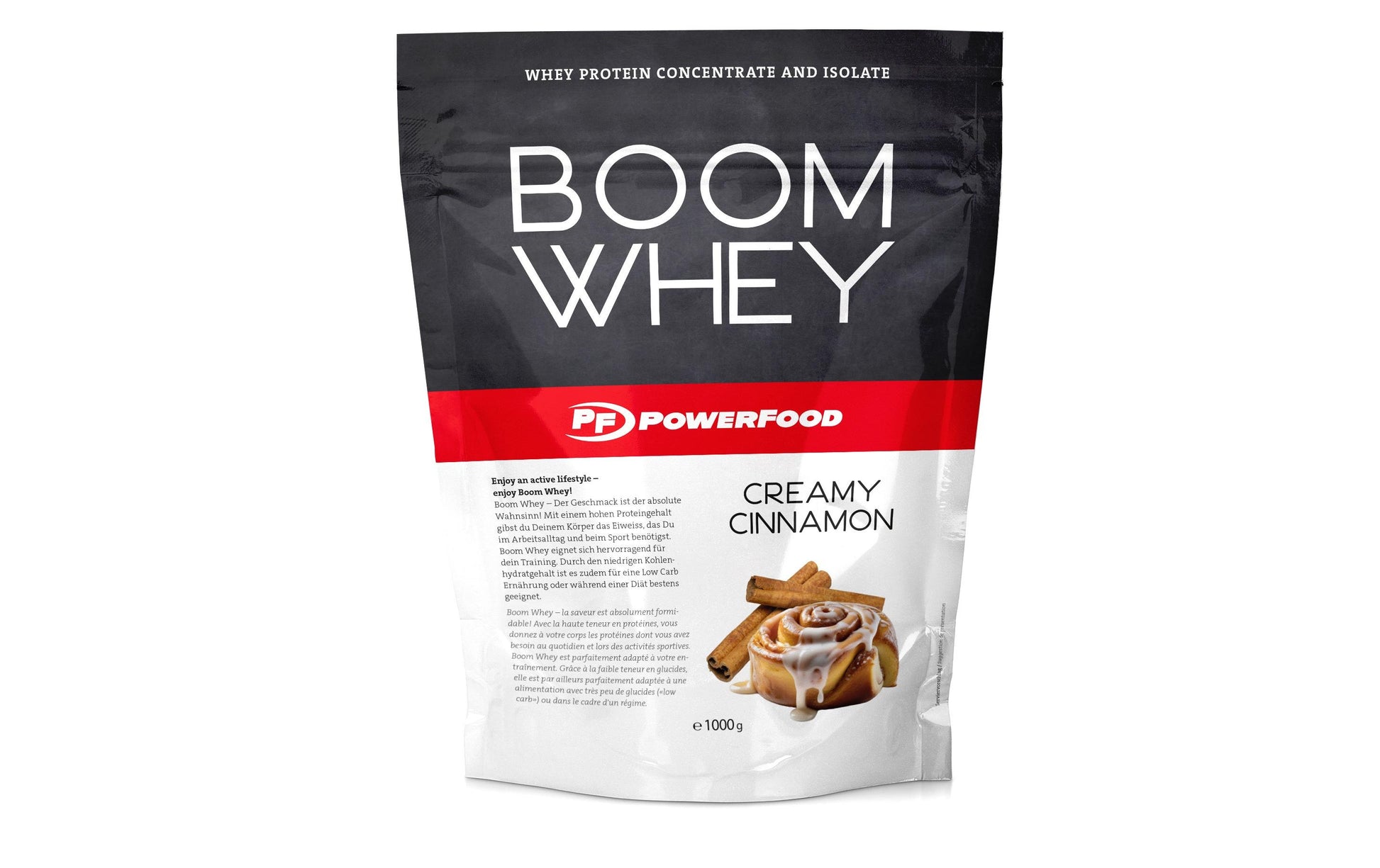 PowerFood Whey Protein Boom Zimt – 1 kg