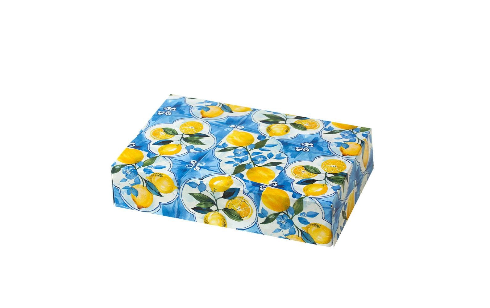 Decora Tortenbox, Blau, Gelb – 235×160×50 mm