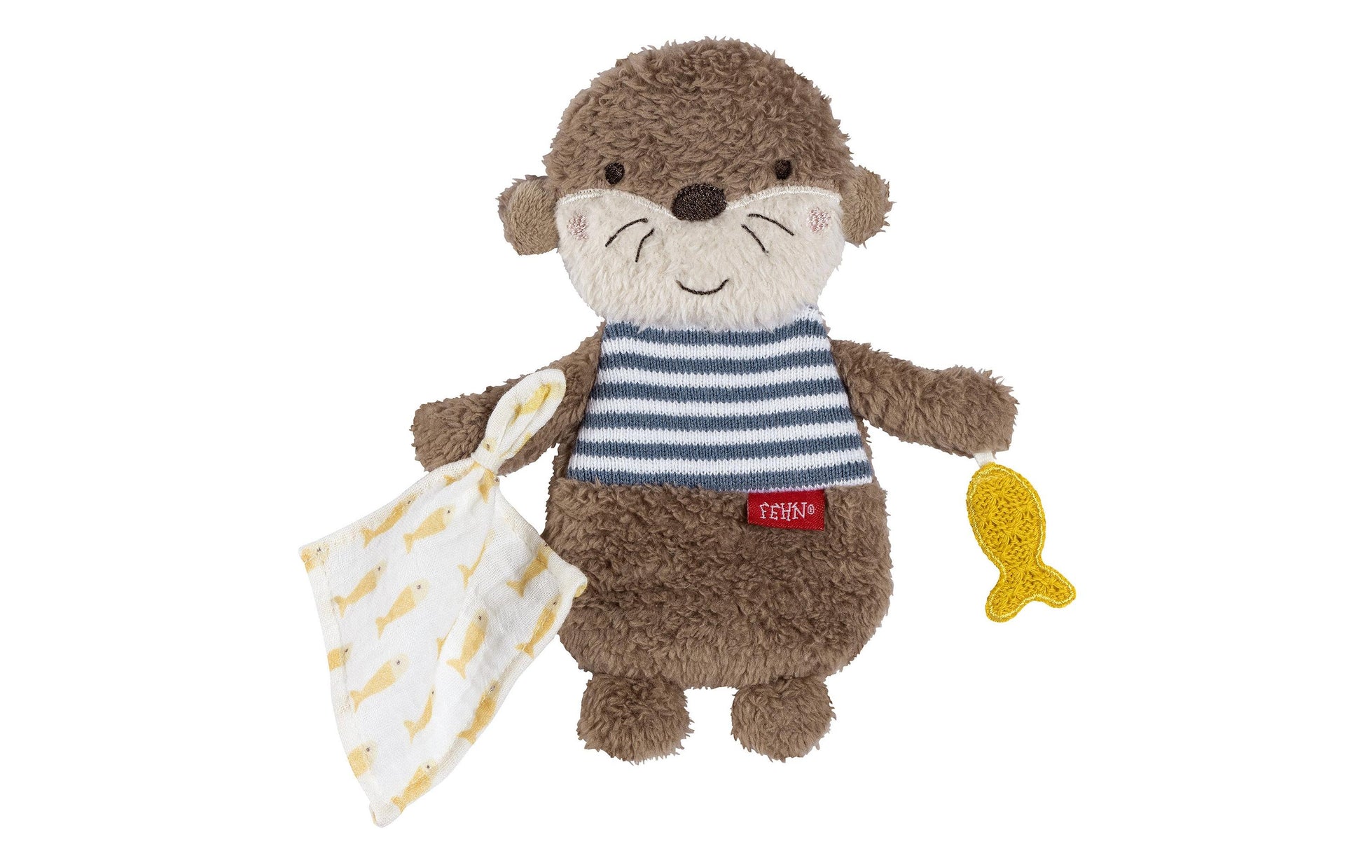 Fehn Plüschtier Otter Theo – Geschenkset – Plüsch, Polyester – Mehrfarbig