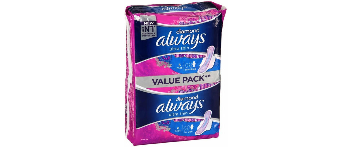 Always Binden Grösse 1 – 12 Stück, mit Flügeln, Duft: Frisch, Saugstärke: Stark