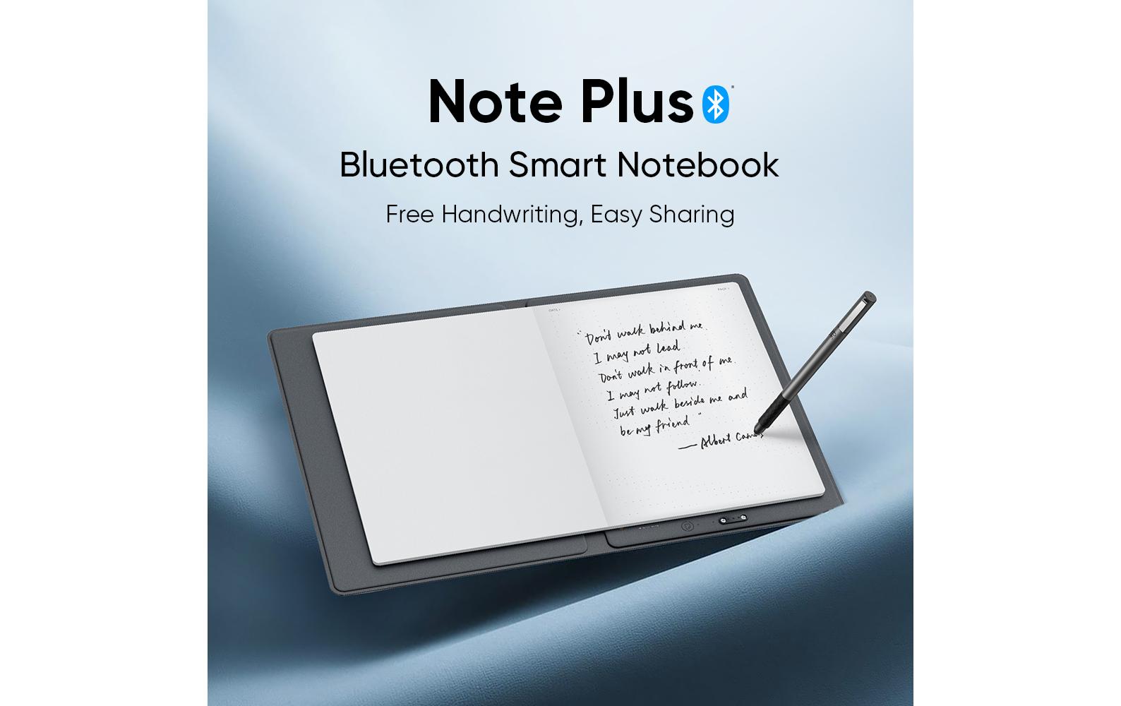 XPPen Note Plus – Stifttablet – 210 × 146 mm – Bluetooth – 8k Druckstufen – Schwarz