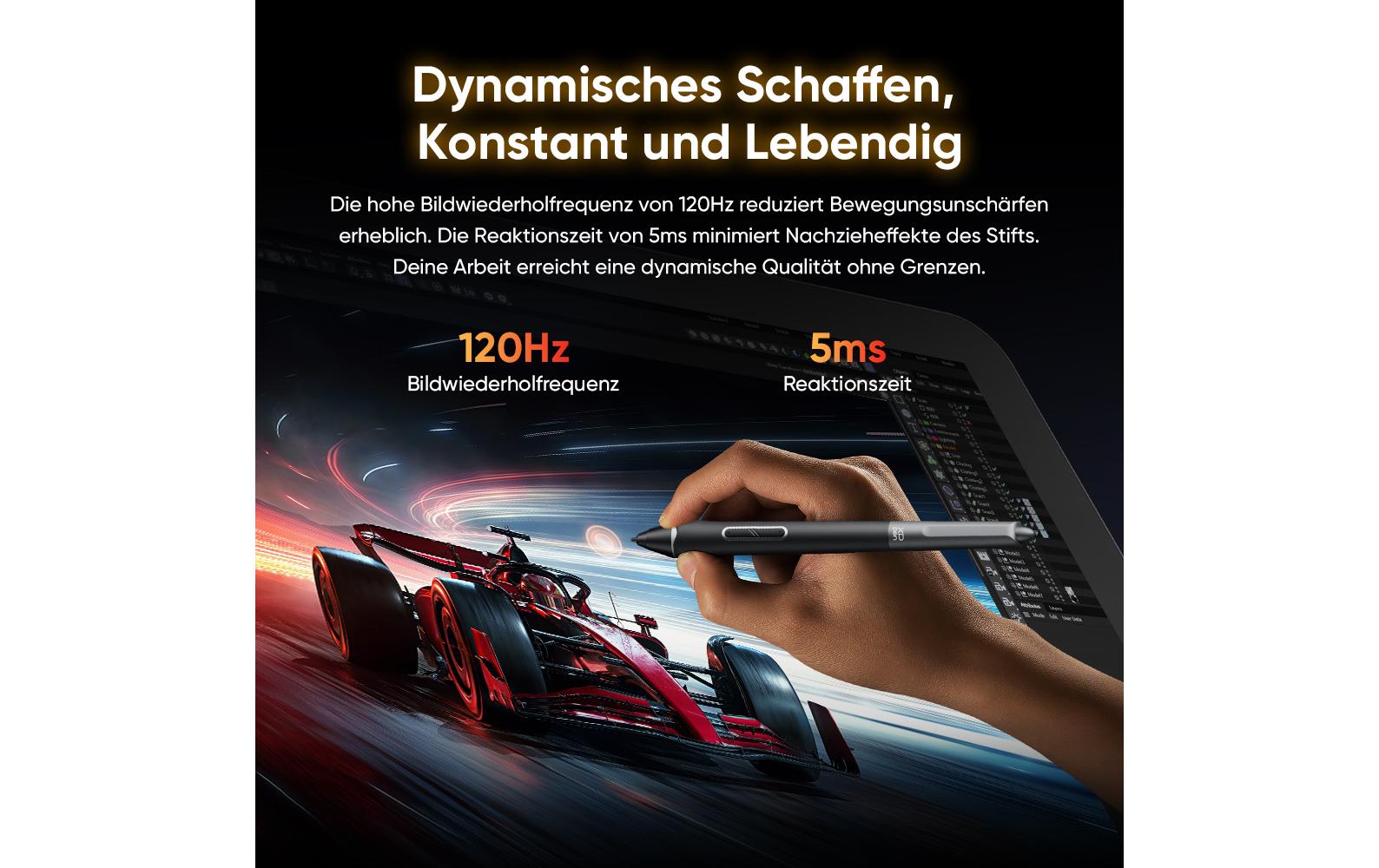 XPPen Artist Pro 27 Gen2 – Stift-Display – 27" – 3840 × 2160 (UHD 4K) – IPS – Touch – 16k Druckstufen