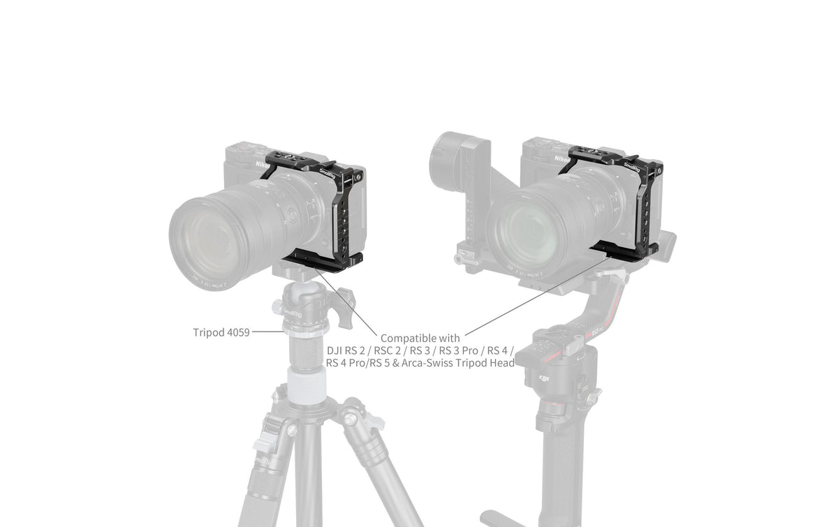 SmallRig Half Cage – für Nikon ZR – Schwarz – 99 × 56,4 × 102,1 mm, 110 g