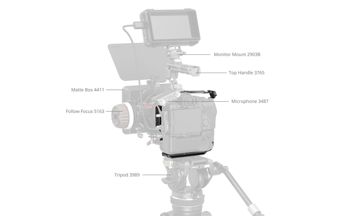 SmallRig Cage – für Sony Alpha 1 II, Alpha 9 III, A7 V und andere – Schwarz