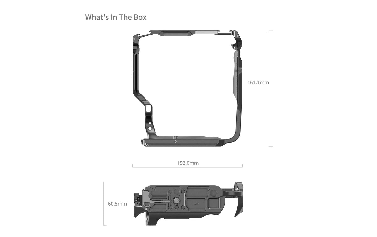 SmallRig Cage – für Sony Alpha 1 II, Alpha 9 III, A7 V und andere – Schwarz
