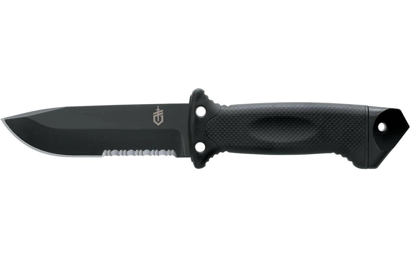 Gerber LMF II INFANTRY FIXED – Survivalmesser 123 mm, Glasbrecher, Wellenschliff, Schwarz