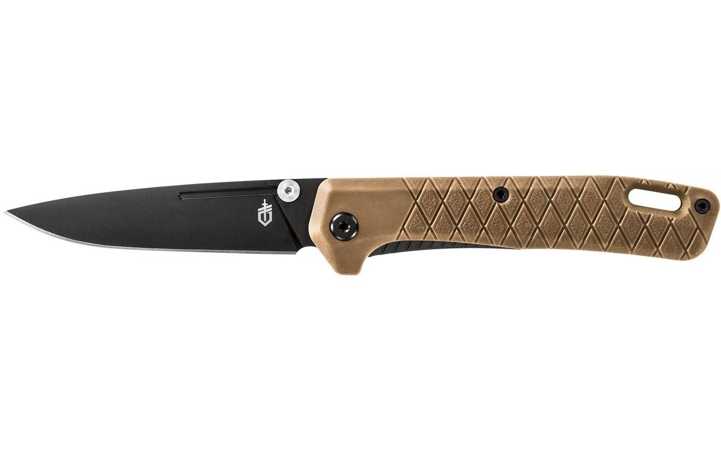 Gerber ZILCH – Klappmesser 80 mm, Liner-Lock, Dunkelbraun
