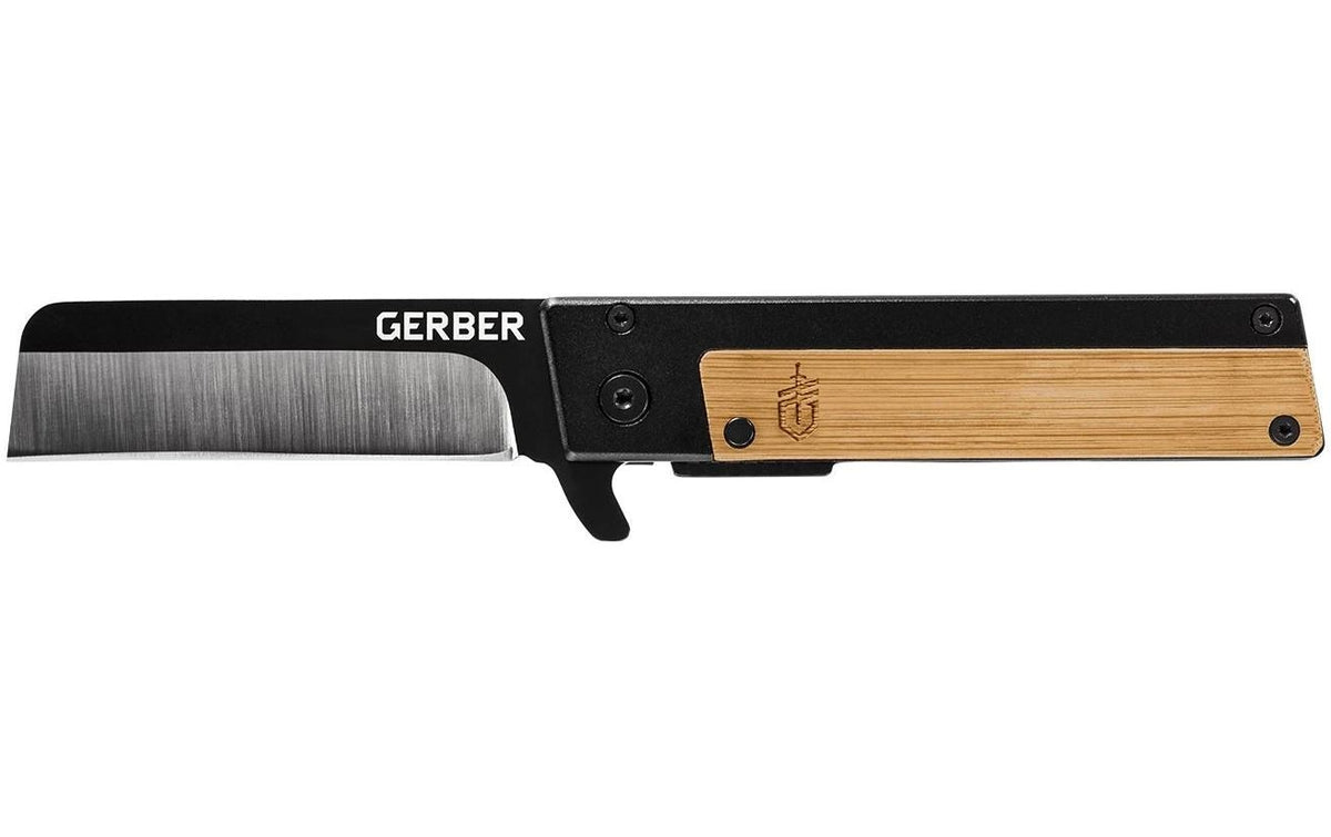 Gerber QUADRANT BAMBOO – Klappmesser 68,6 mm, Bambus, Edelstahl, Frame-Verriegelung