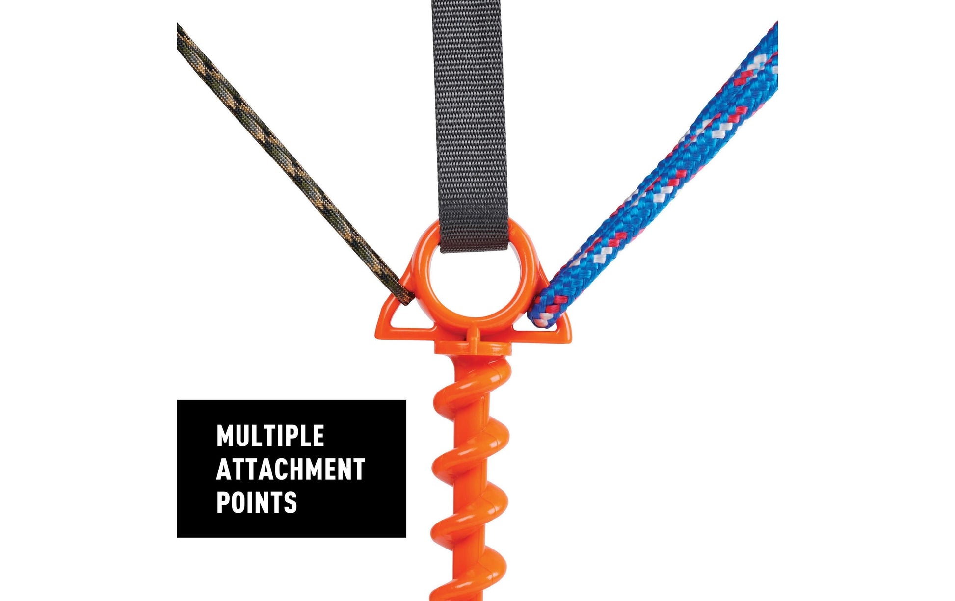 Nite Ize Spiral-Erd-Hering – Ø 28,6 × 311 mm, Kunststoff, Orange, 2 Stk.
