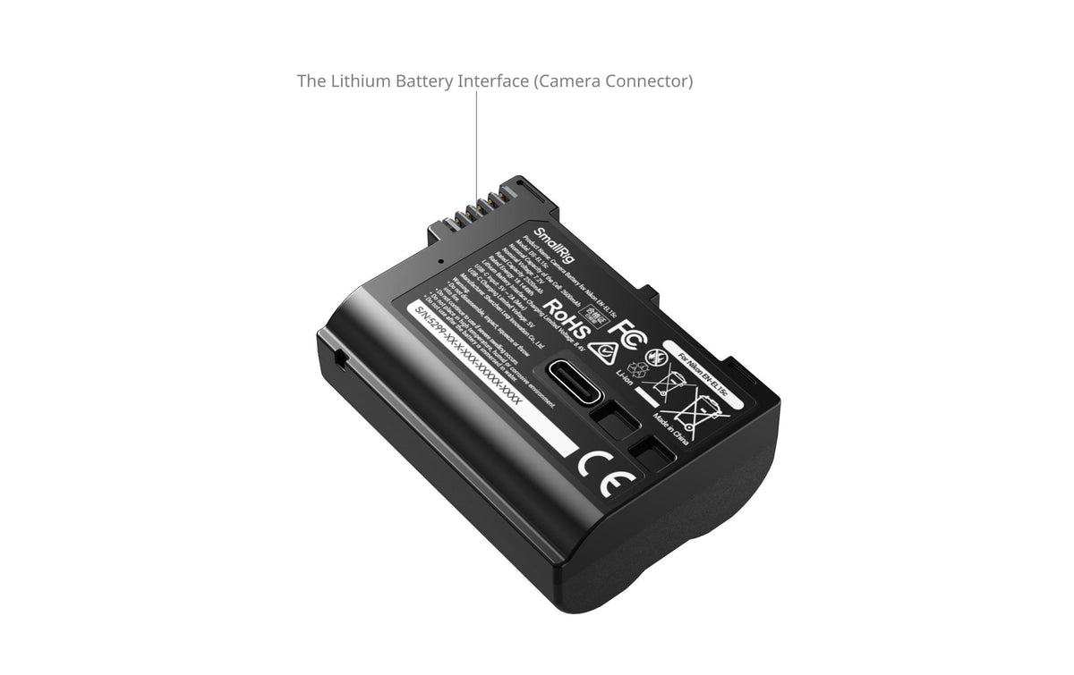 SmallRig Akku 2600 mAh, 7,2 V (18,144 Wh) – für Nikon EN-EL15c