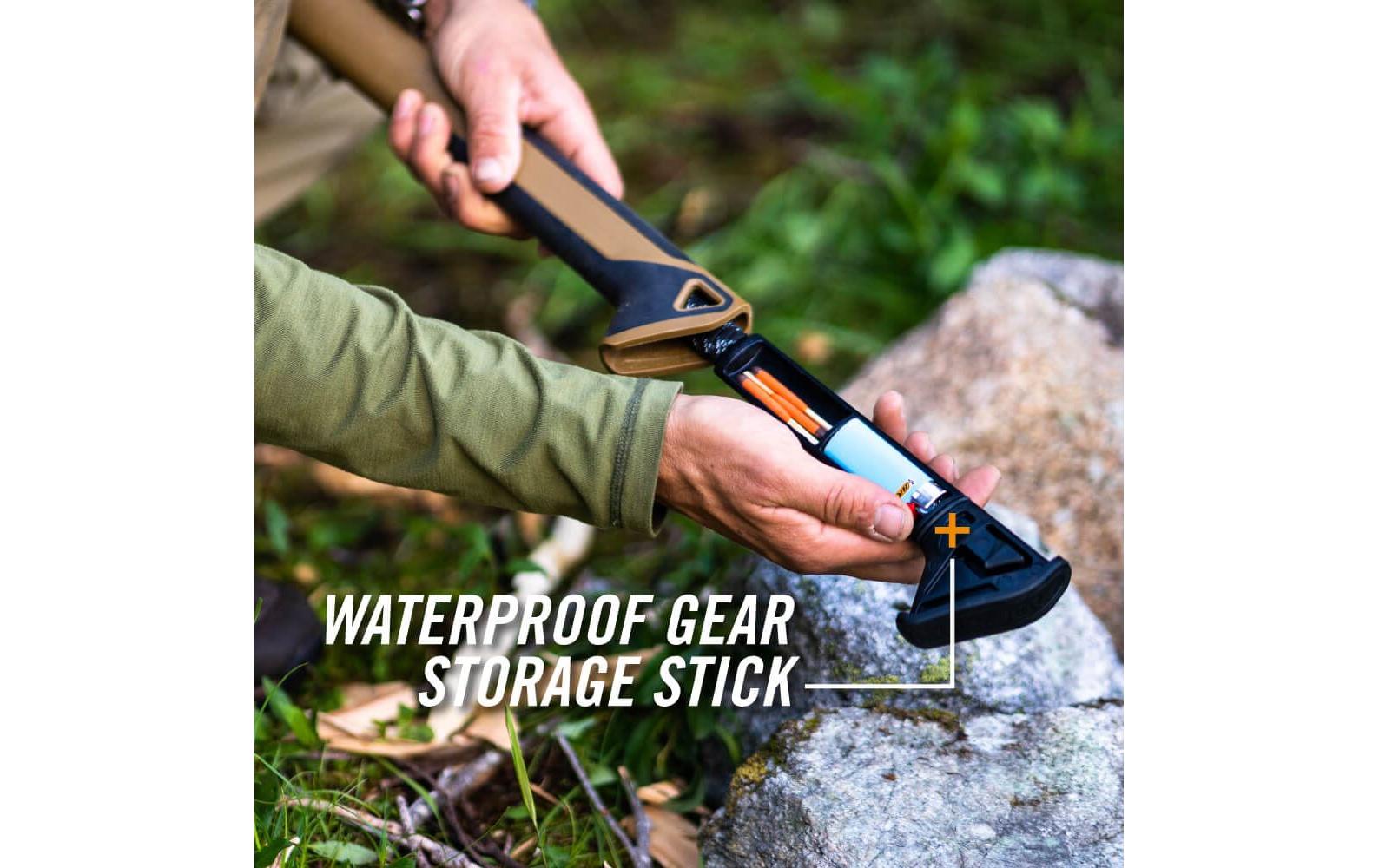 Gerber BUSHCRAFT AXE - Coyote – Axt 667 mm, Klinge 175 mm, Stahl, glasfaserverstärktes Nylon, Braun, Schwarz
