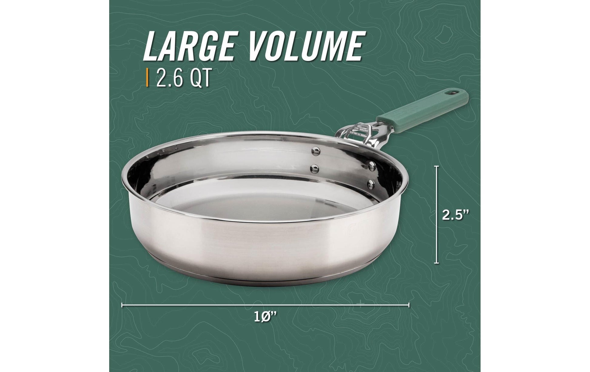 Gerber Kochtopf – 2,5 l, Ø 25,4 cm, Edelstahl/Silikon