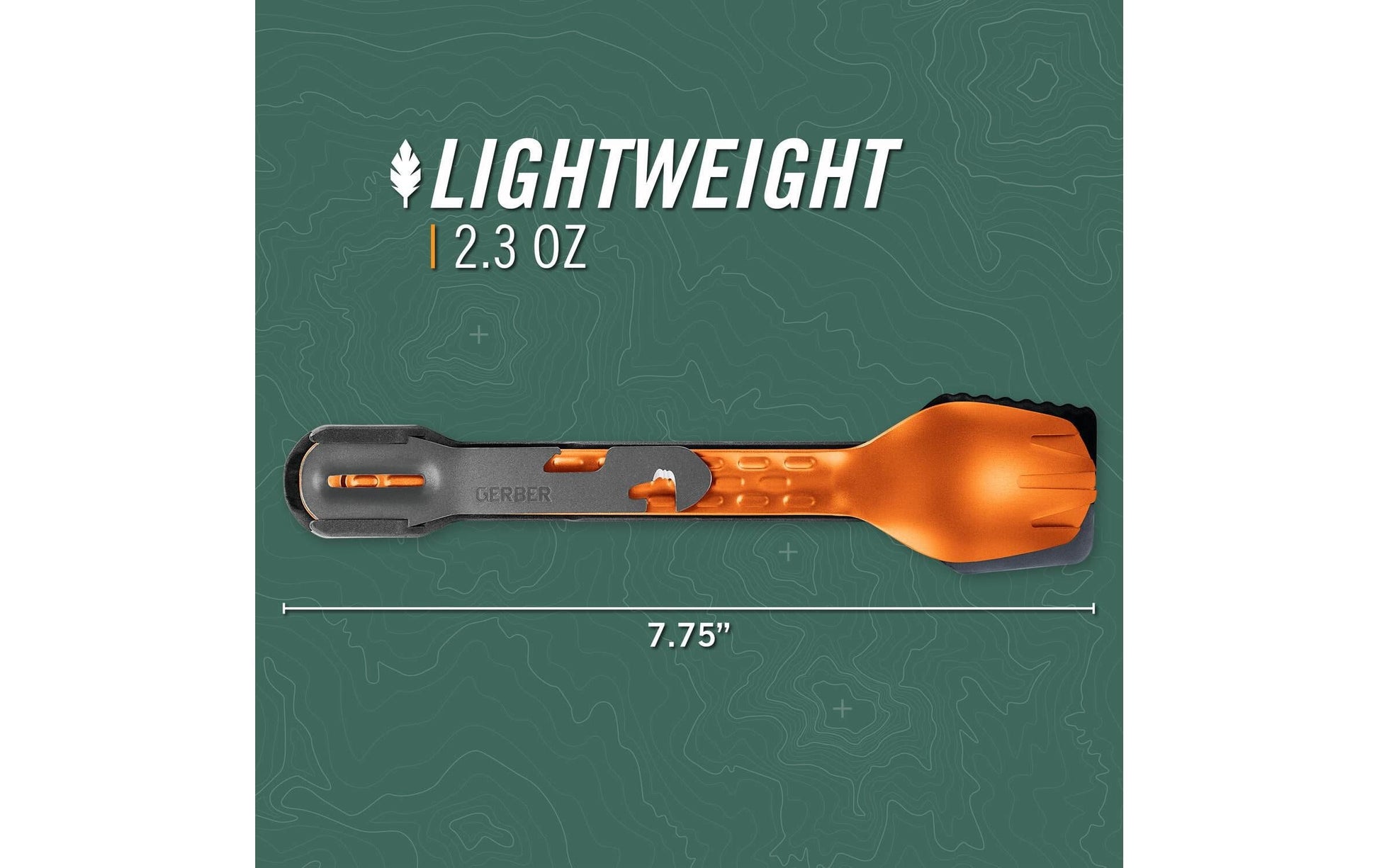 Gerber Compleat Lunchbox-Besteck – 4-teilig, 19,7 cm, glasfaserverstärktes Nylon, Silikon, Orange