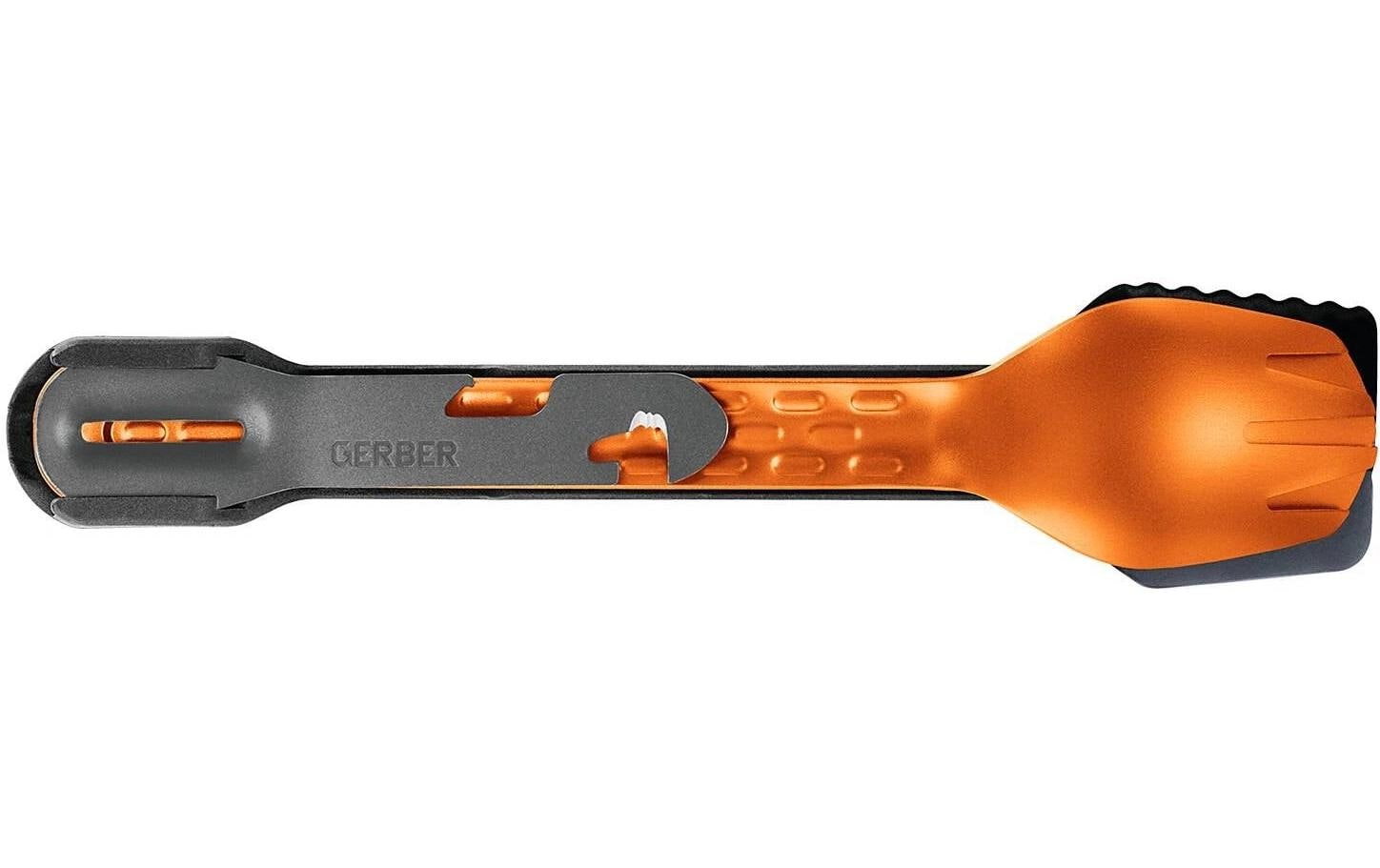 Gerber Compleat Lunchbox-Besteck – 4-teilig, 19,7 cm, glasfaserverstärktes Nylon, Silikon, Orange