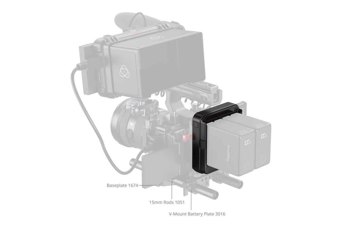 SmallRig Adapterplatte – UPPS-kompatibel – für Sony NP-F-Batterien