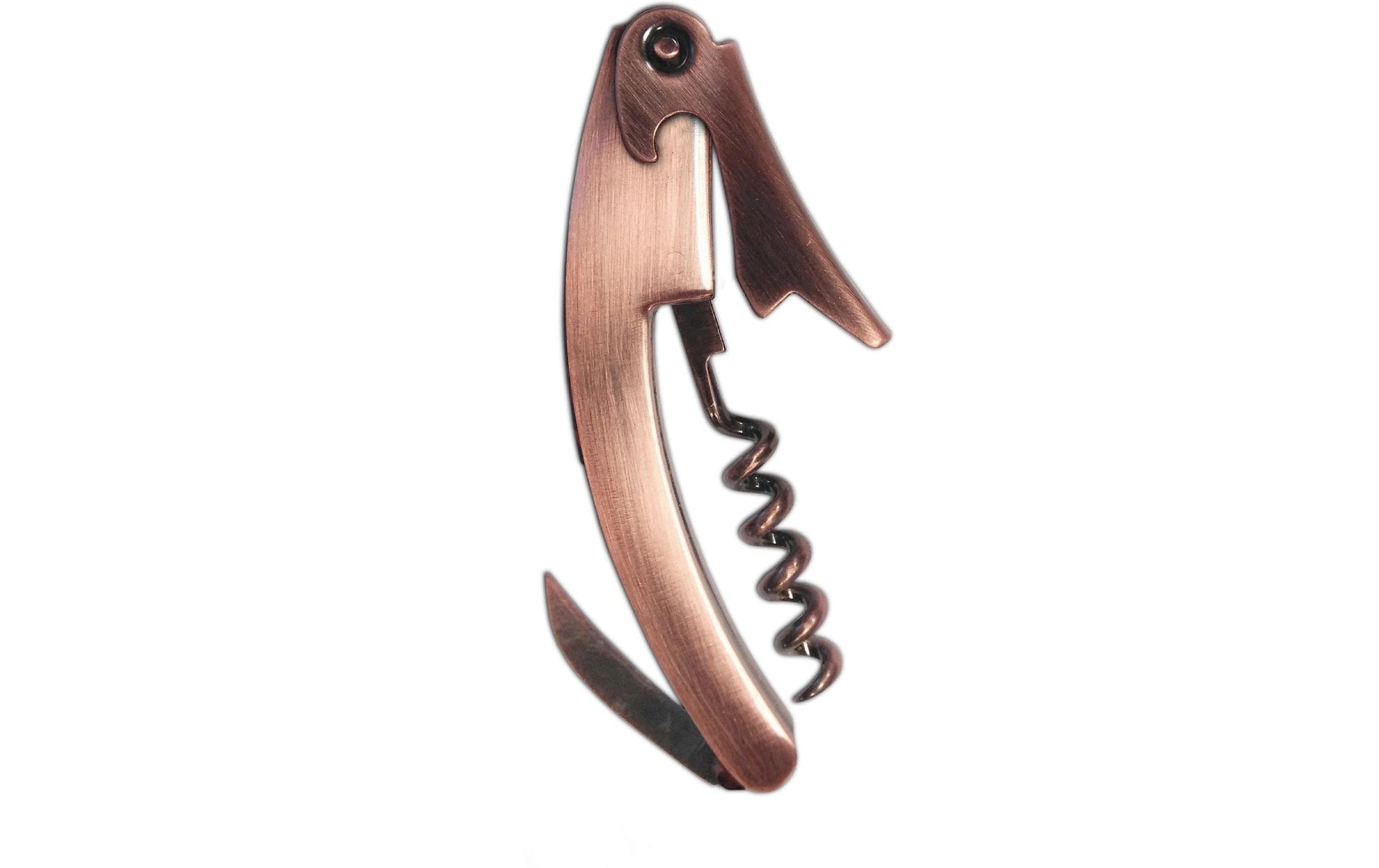 Vin Bouquet Kellnermesser – 15,2 × 1,7 cm, Edelstahl, Kupfer, mit Kapselschneider