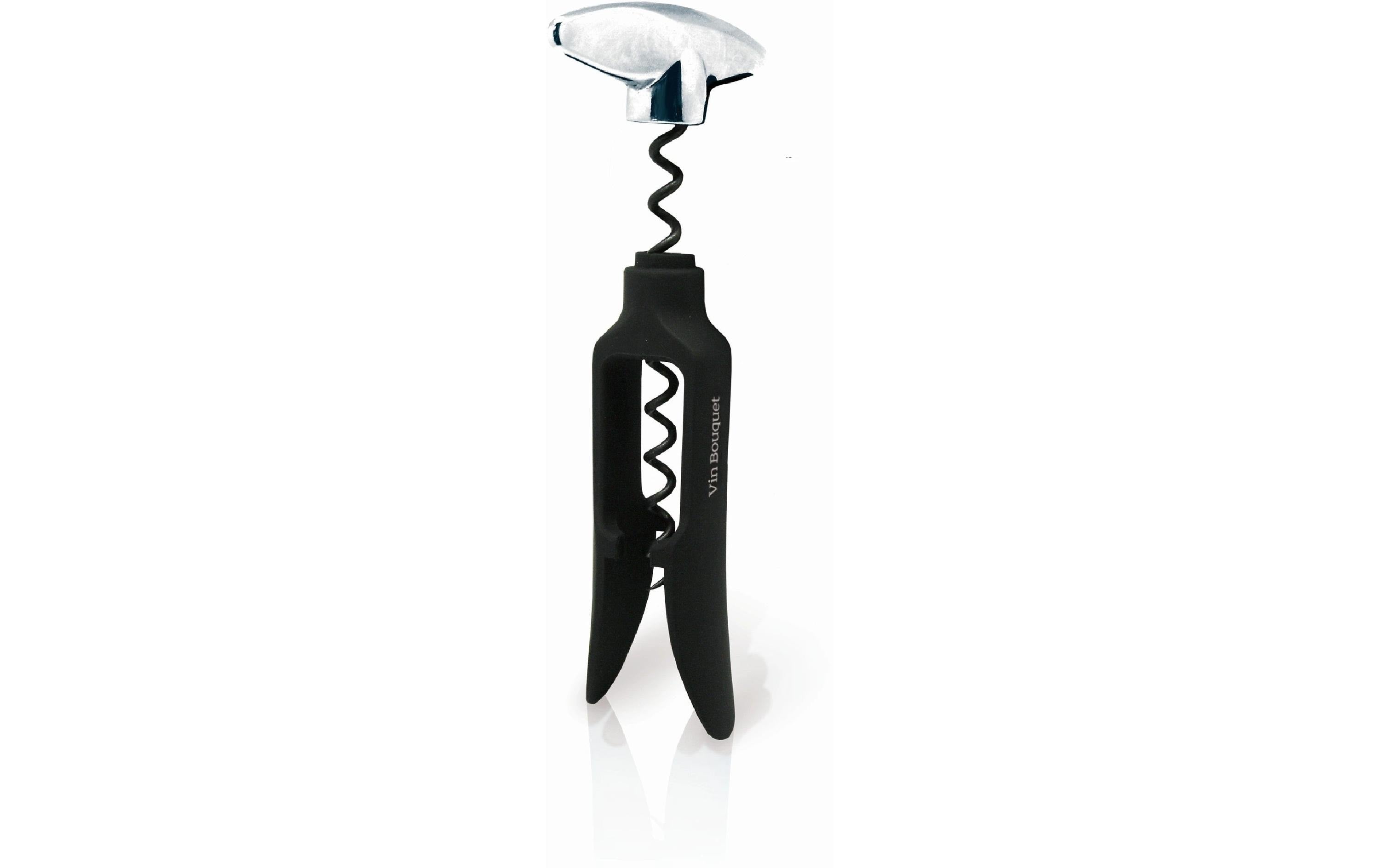 Vin Bouquet Korkenzieher – 11 cm, Edelstahl/Kunststoff, Schwarz, Kapselschneider