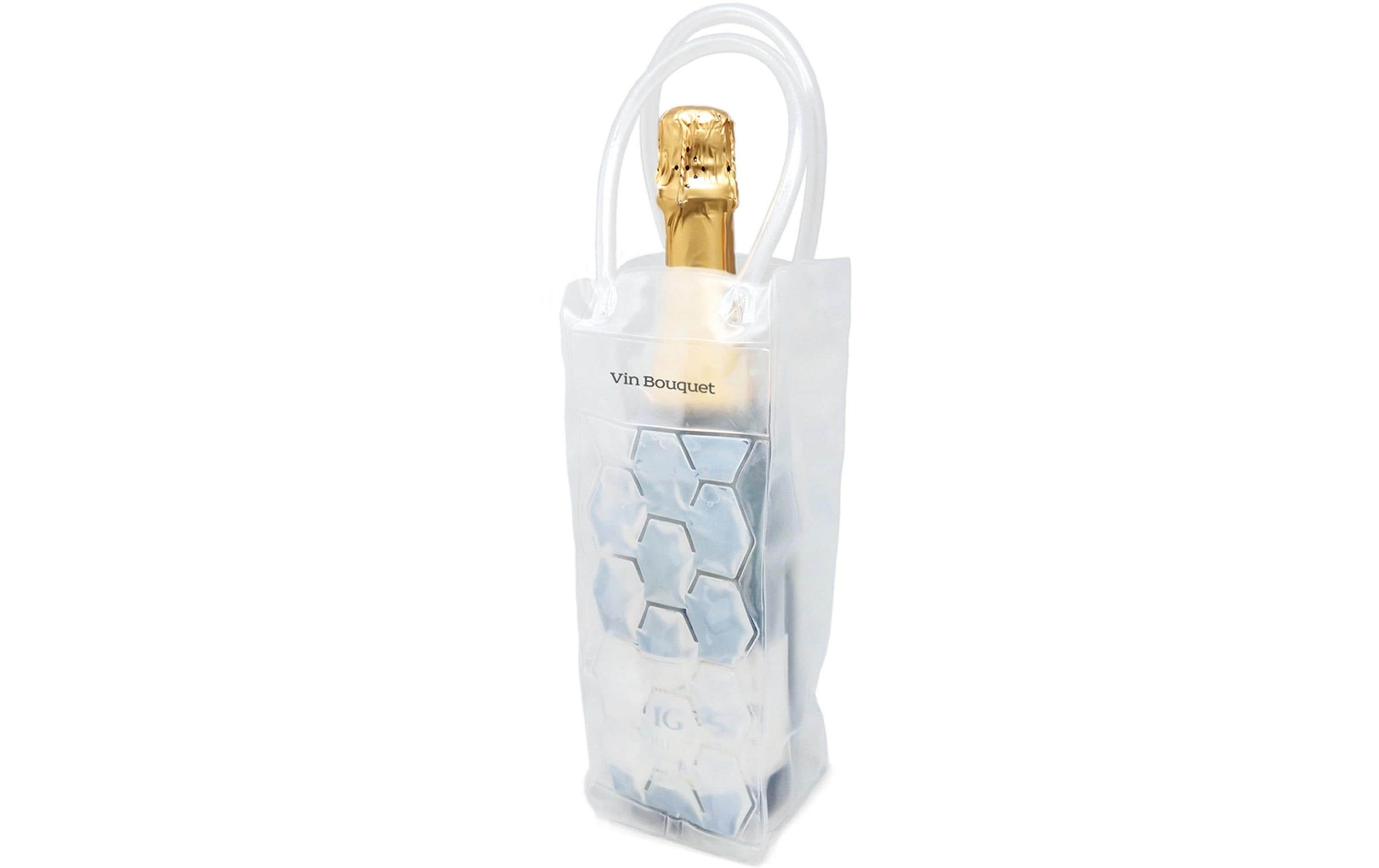 Vin Bouquet Flaschenkühler-Tasche – Kunststoff (PVC), mit 2 Griffbändern, für 1 Flasche