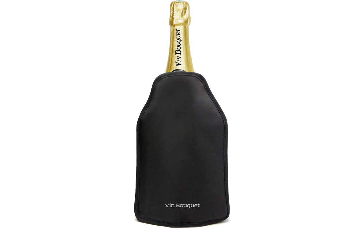 Vin Bouquet Flaschenmanschette Anti-Rutsch – Kunststoff/Nylon, Gummi, Schwarz, für 1 Flasche