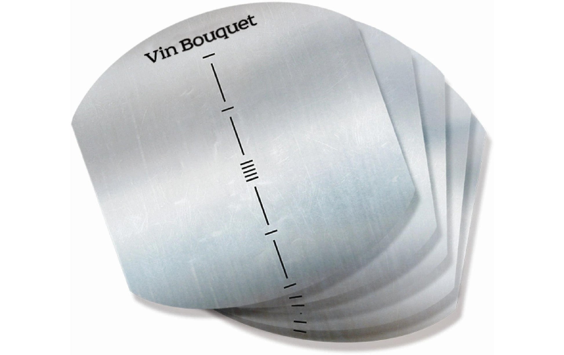 Vin Bouquet Flaschenmanschette Antitropf-Folie – Metall/Kunststoff (PET), Silber, 5 Stk., spülmaschinenfest