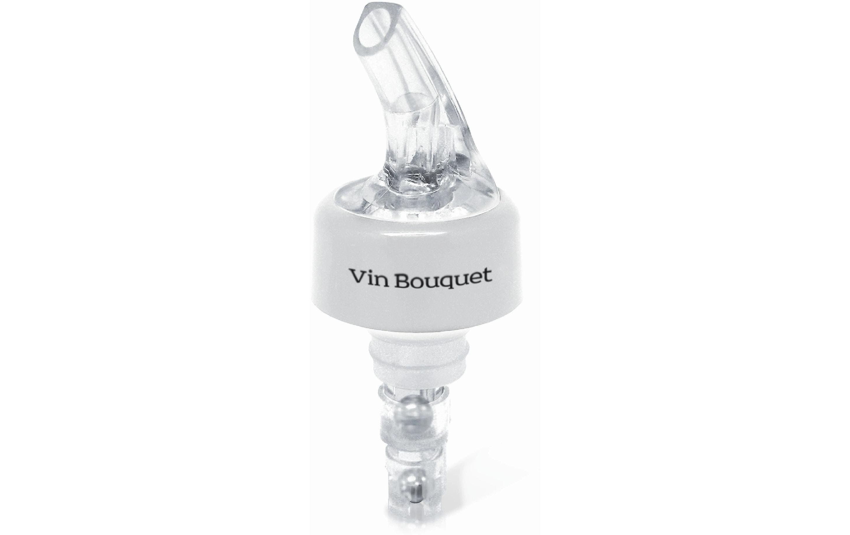 Vin Bouquet Flaschenverschluss – 40 ml, Kunststoff/Gummi, Grau, Transparent, 2 Stk.