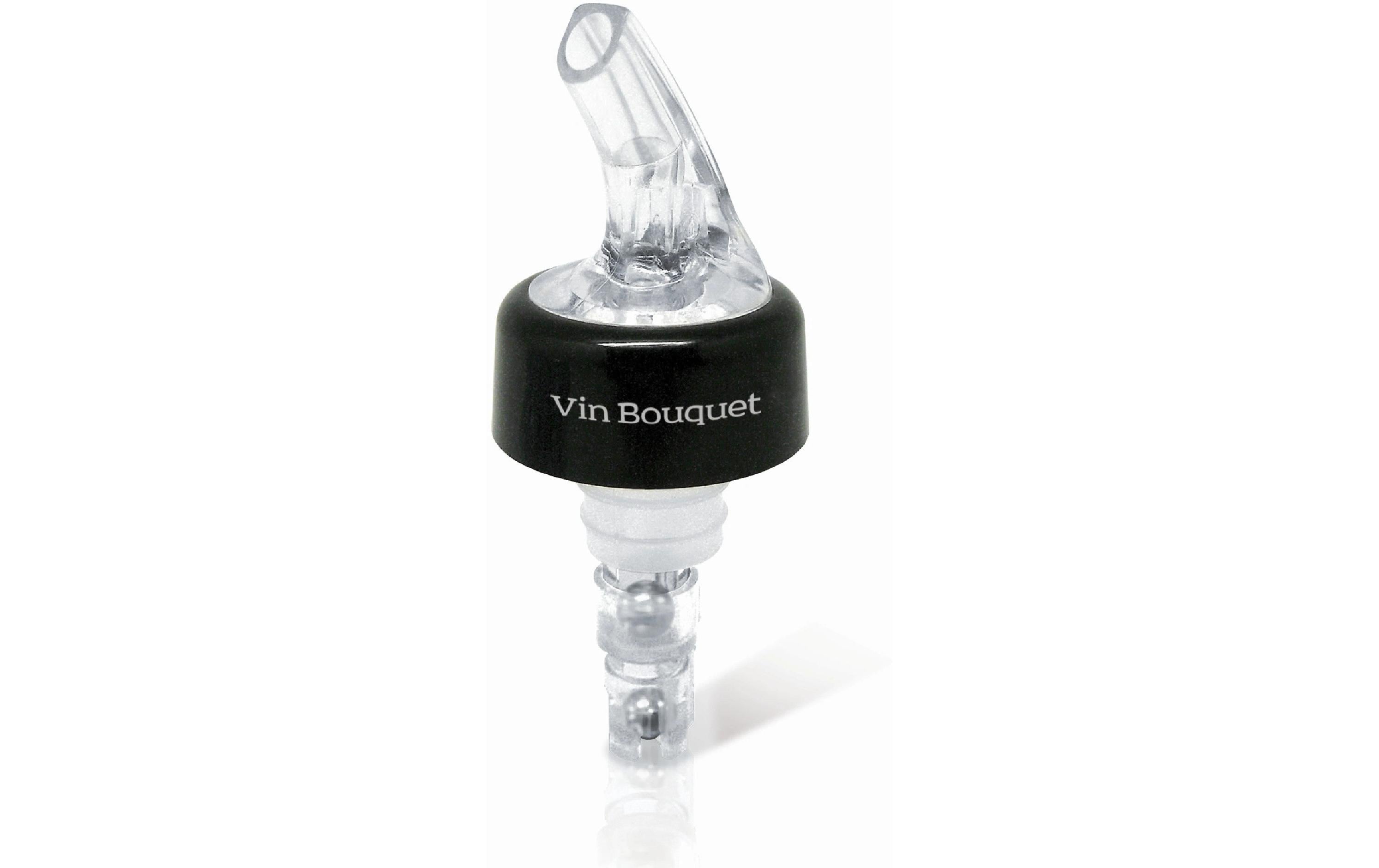 Vin Bouquet Flaschenverschluss – 20 ml, 10 cm, Kunststoff/Gummi, Schwarz, 2 Stk.