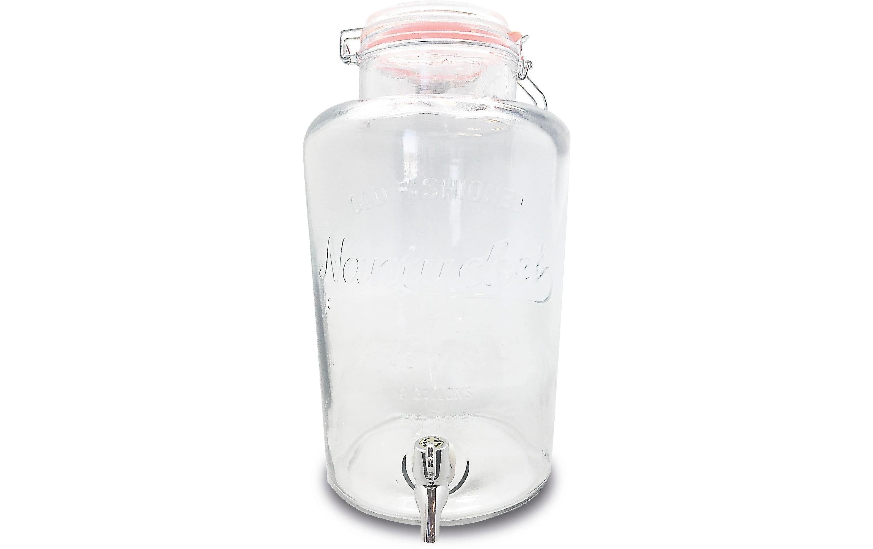 Vin Bouquet Getränkedispenser – 8 l, Ø 30,3 × 36,5 cm, Glas/Kunststoff (ABS)/Silikon, BPA-frei