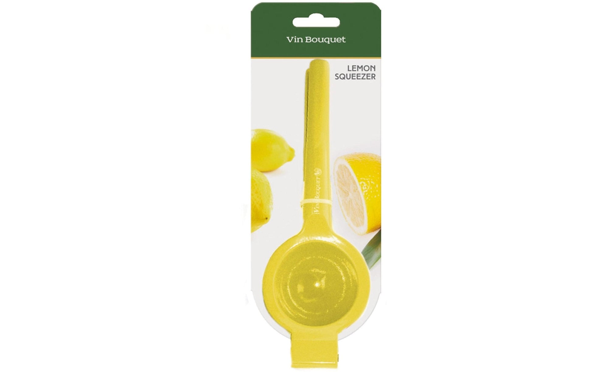 Vin Bouquet – Zitruspresse 22 × 7,5 cm, Aluminium/Edelstahl, spülmaschinenfest, Gelb
