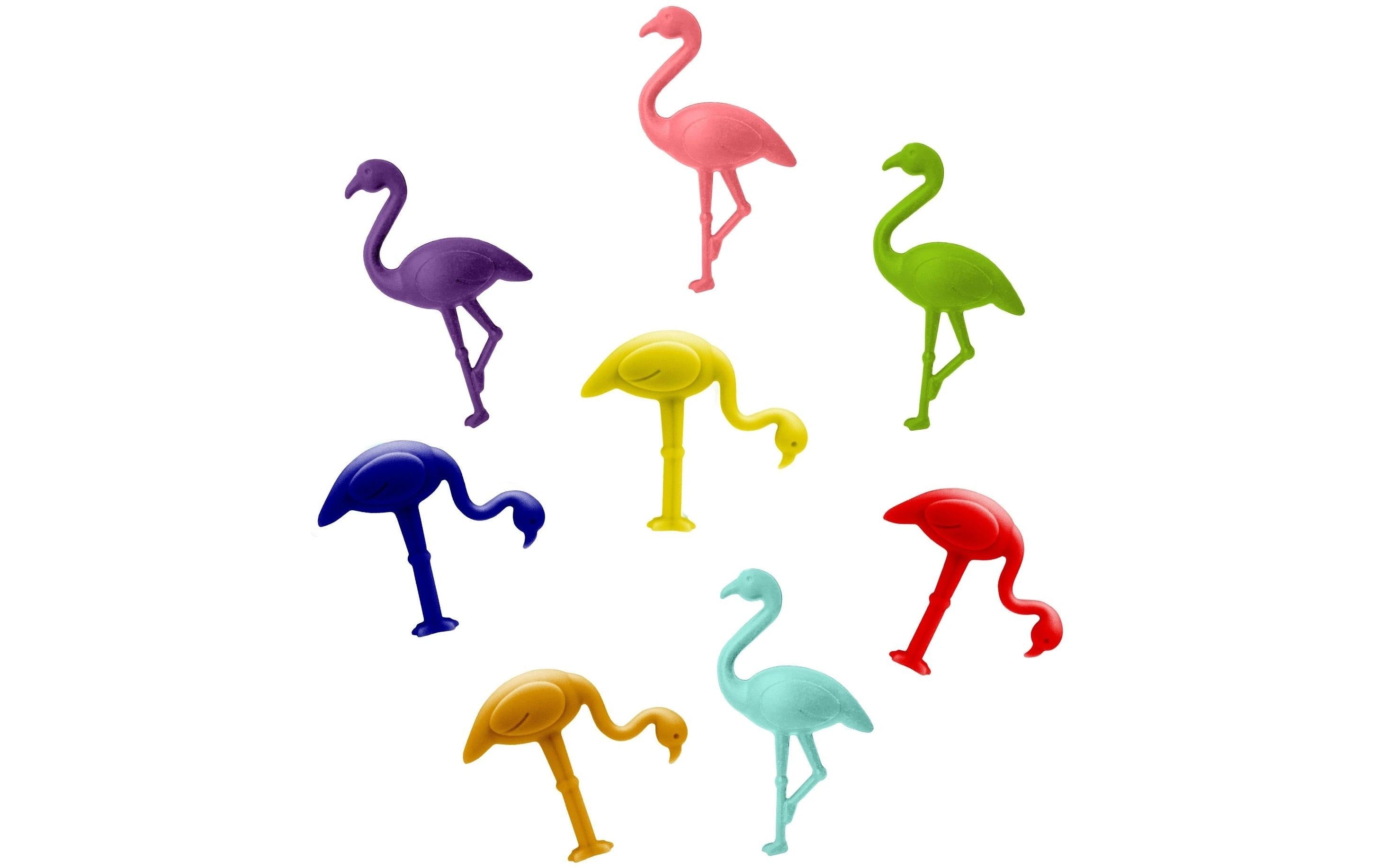 Vin Bouquet Glasmarkierer Flamingo – Mehrfarbig – Silikon