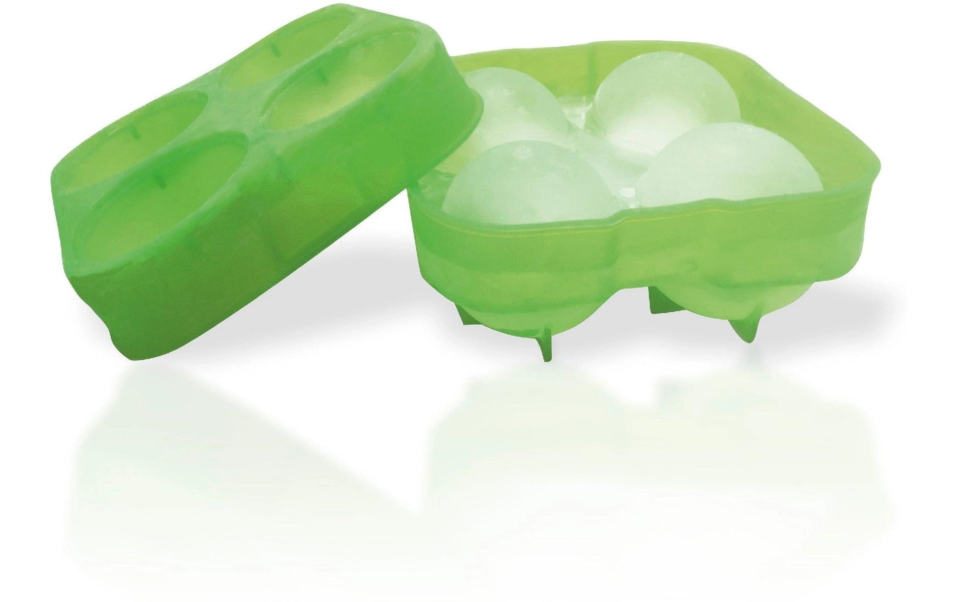 Vin Bouquet – 2-teilige Eiskugelform, 4 Stk., Ø 7 × 7 cm, Silikon, Grün