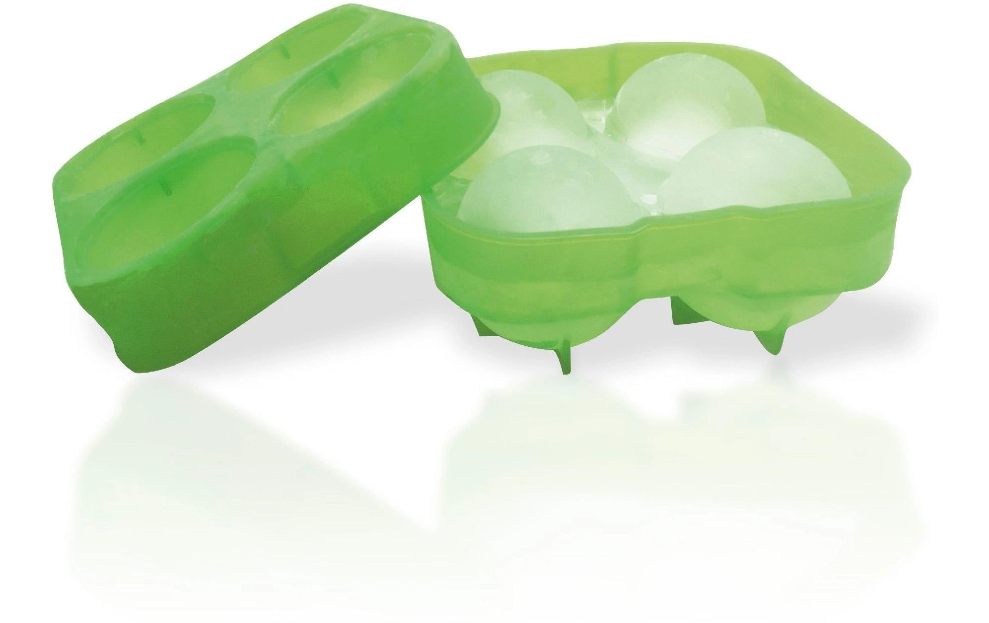 Vin Bouquet – 2-teilige Eiskugelform, 4 Stk., Ø 7 × 7 cm, Silikon, Grün