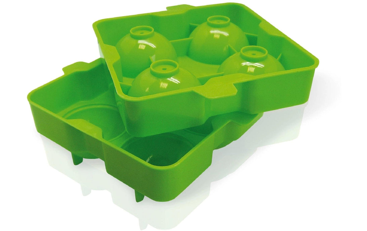 Vin Bouquet – Eiskugelform 2-teilig, 4 Kugeln Ø 5,5 cm, Kunststoff (ABS), Grün