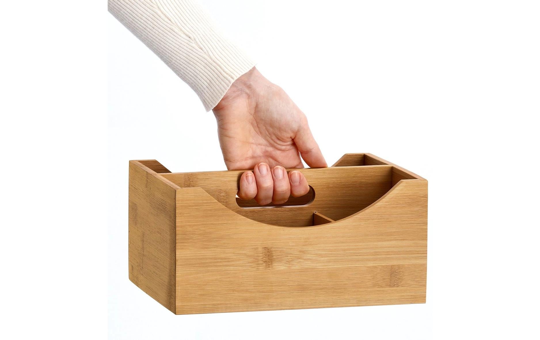 Zeller Present Aufbewahrungsbox – Bambus – Braun – 180 × 120 × 250 mm