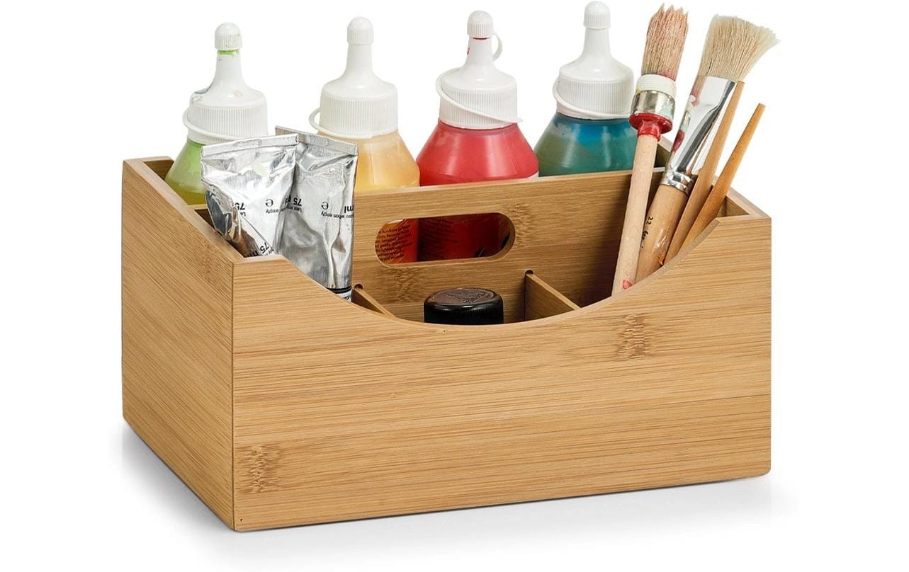 Zeller Present Aufbewahrungsbox – Bambus – Braun – 180 × 120 × 250 mm