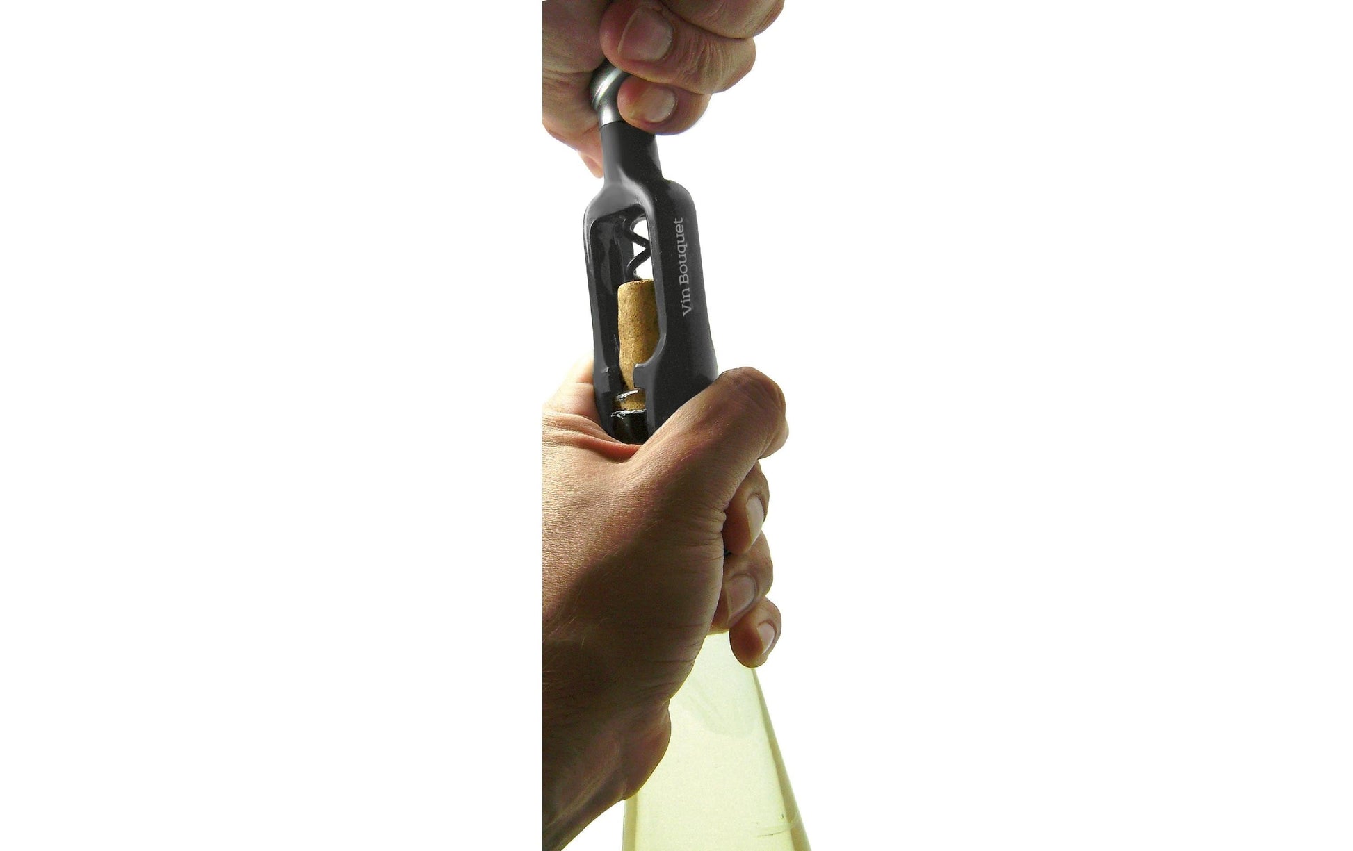 Vin Bouquet Korkenzieher – 11 cm, Edelstahl/Kunststoff, Schwarz, Kapselschneider