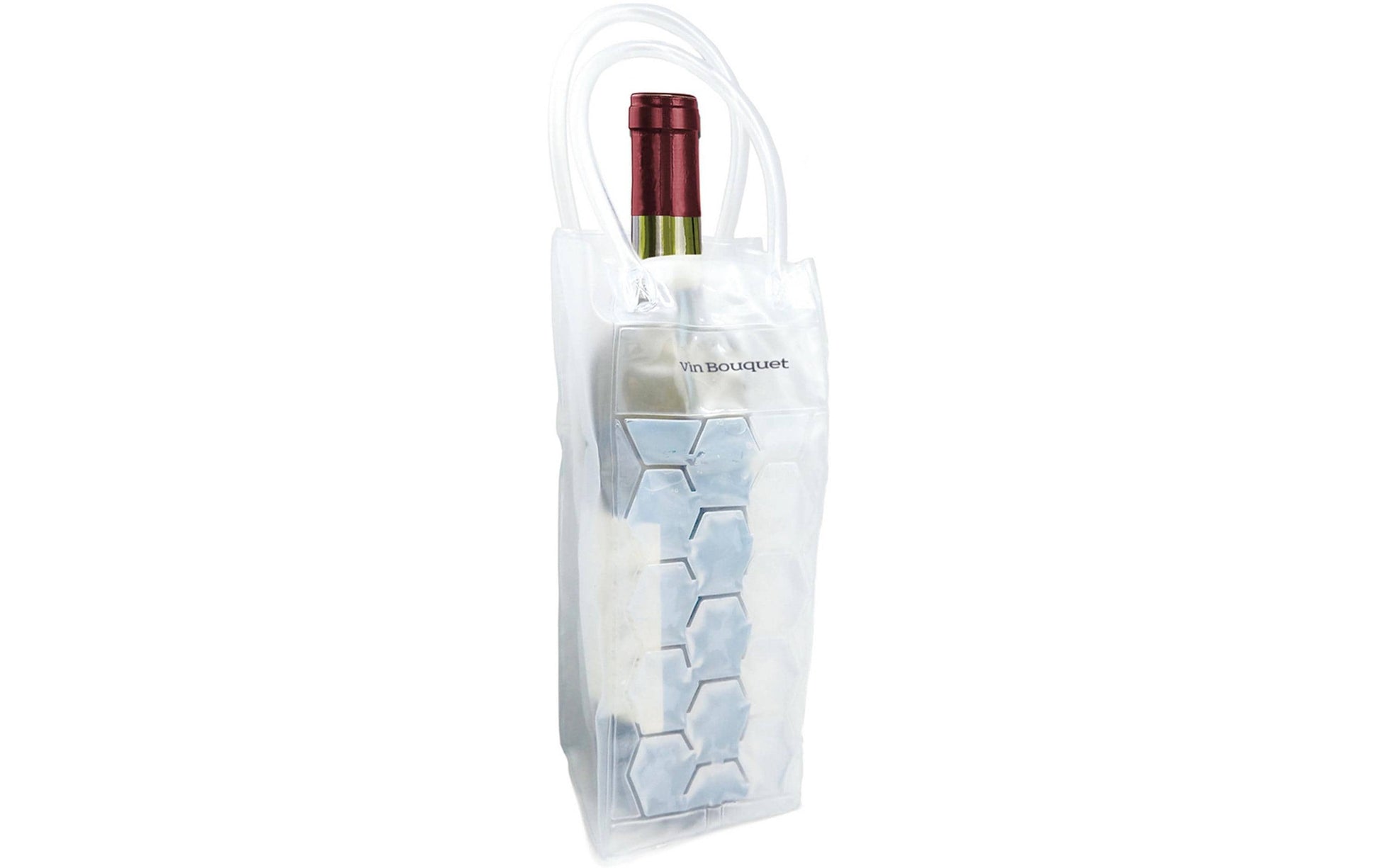 Vin Bouquet Flaschenkühler-Tasche – Kunststoff (PVC), mit 2 Griffbändern, für 1 Flasche