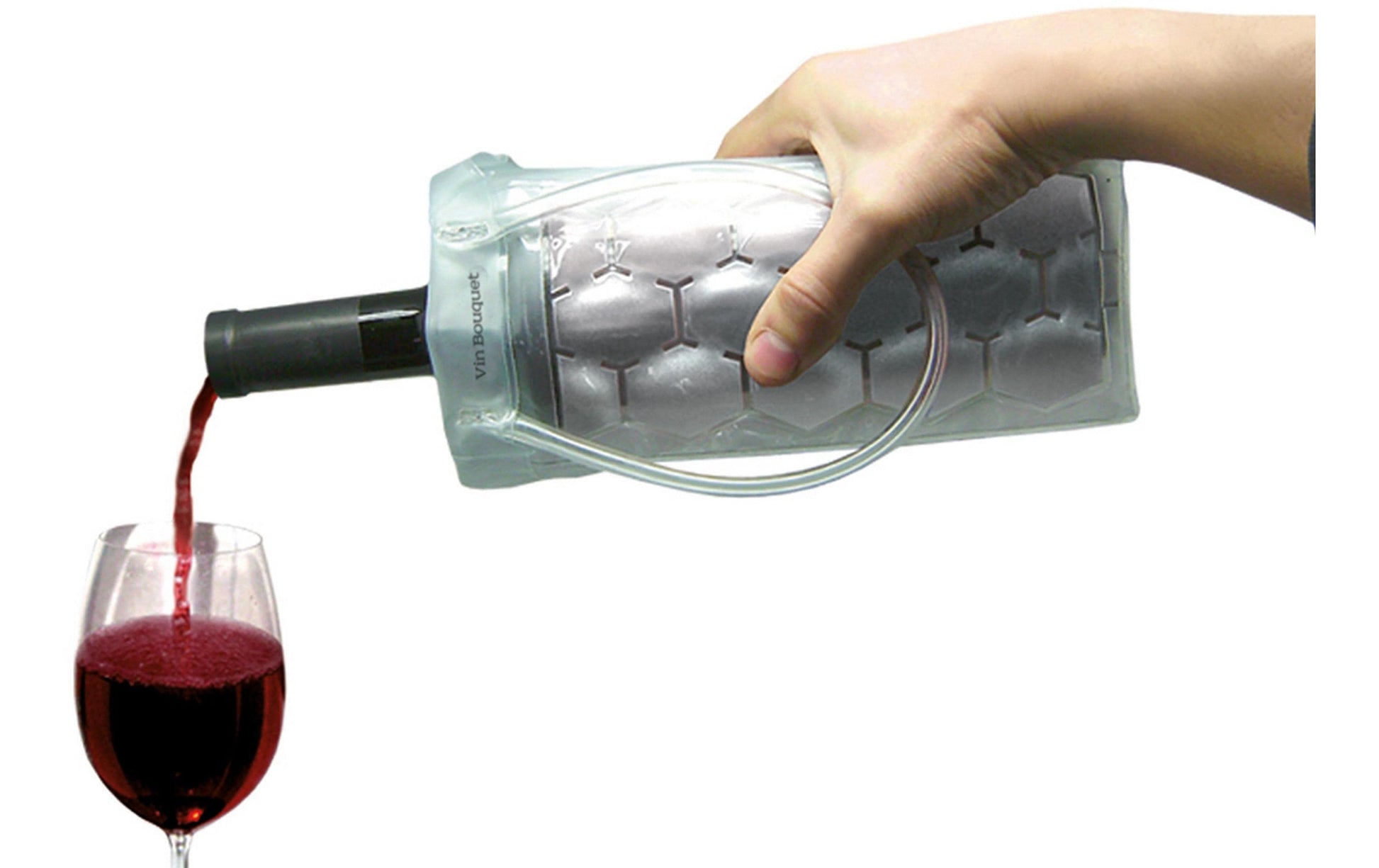 Vin Bouquet Flaschenkühler-Tasche – Kunststoff (PVC), mit 2 Griffbändern, für 1 Flasche