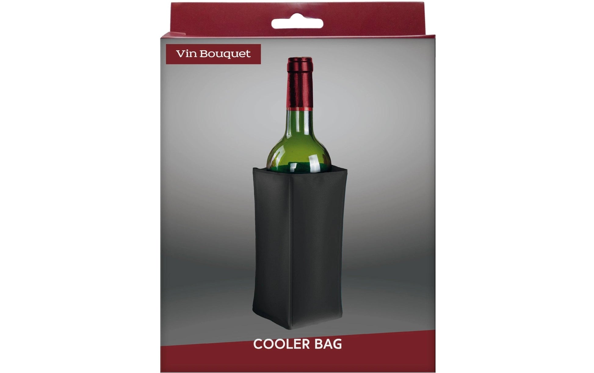 Vin Bouquet Flaschenmanschette – 12 × 17,5 cm, Kunststoff (Nylon), Schwarz