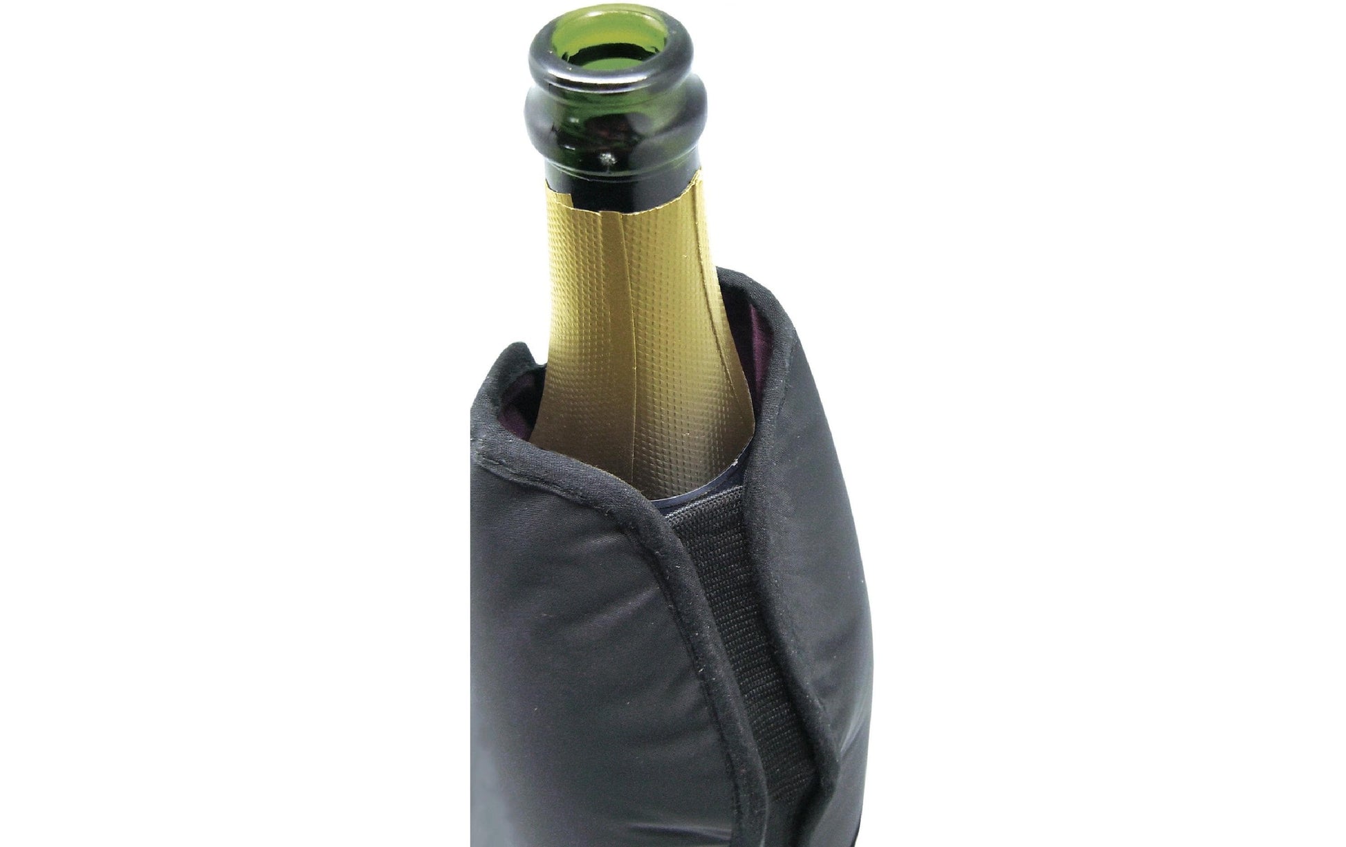 Vin Bouquet Flaschenmanschette Anti-Rutsch – Kunststoff/Nylon, Gummi, Schwarz, für 1 Flasche