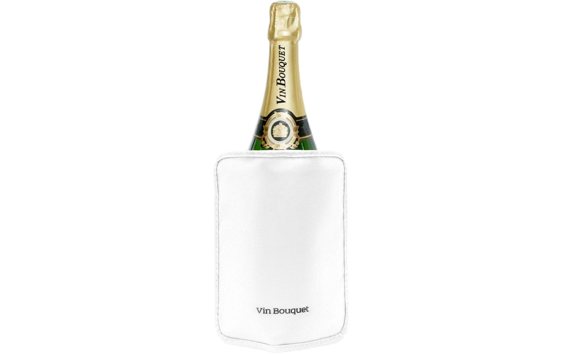 Vin Bouquet Flaschenmanschette – 2 × 15 × 18 cm, Kunststoff/Nylon, Weiss