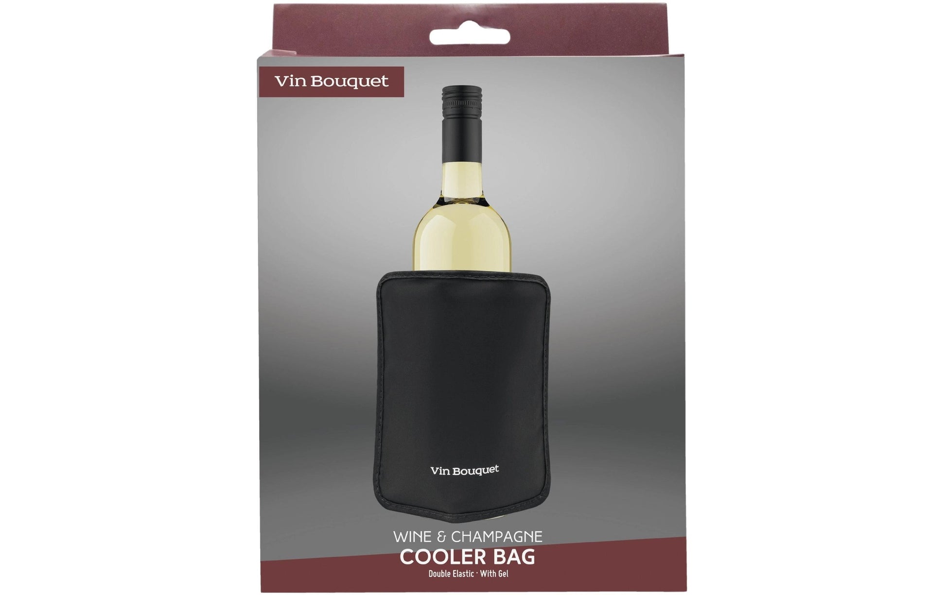 Vin Bouquet Flaschenmanschette – Nylon, Schwarz