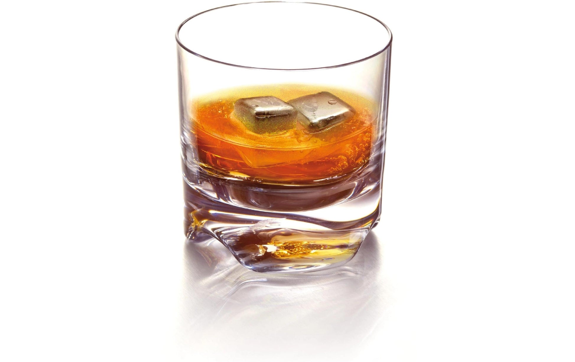 Vin Bouquet Whiskysteine – Ø 3,5 × 2,5 cm, Edelstahl, 4 Stk.