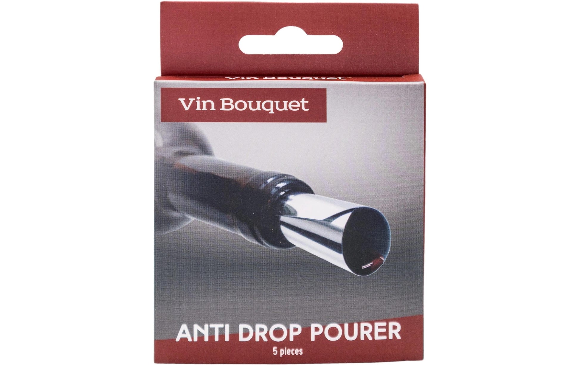 Vin Bouquet Flaschenmanschette Antitropf-Folie – Metall/Kunststoff (PET), Silber, 5 Stk., spülmaschinenfest