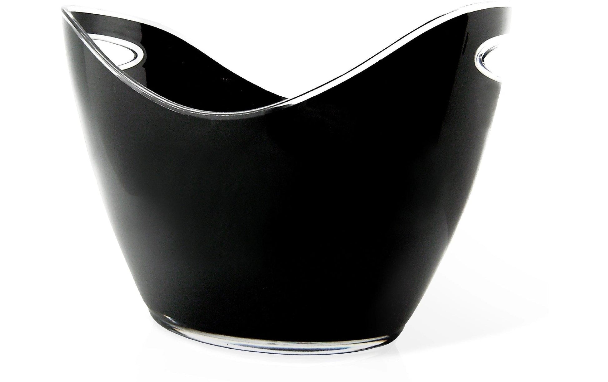 Vin Bouquet Champagnerkühler – 1,3 l, 26,5 × 20 × 20,5 cm, Acryl/Polystyrol (PS), Schwarz, für 2 Flaschen
