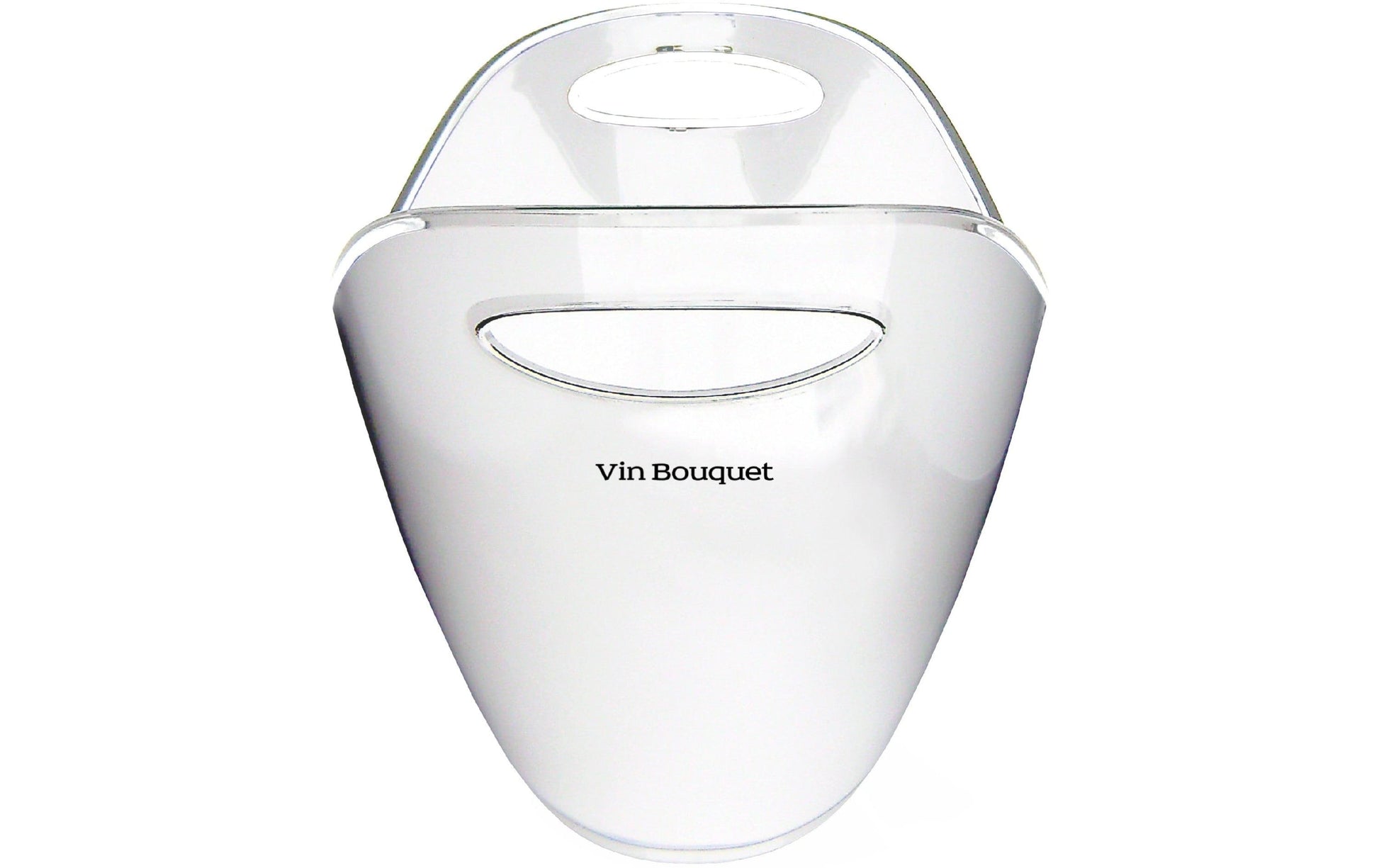 Vin bouquet Weinkühler – 26,5 × 20 × 20,5 cm, Kunststoff (PS), Weiss, für 2 Flaschen