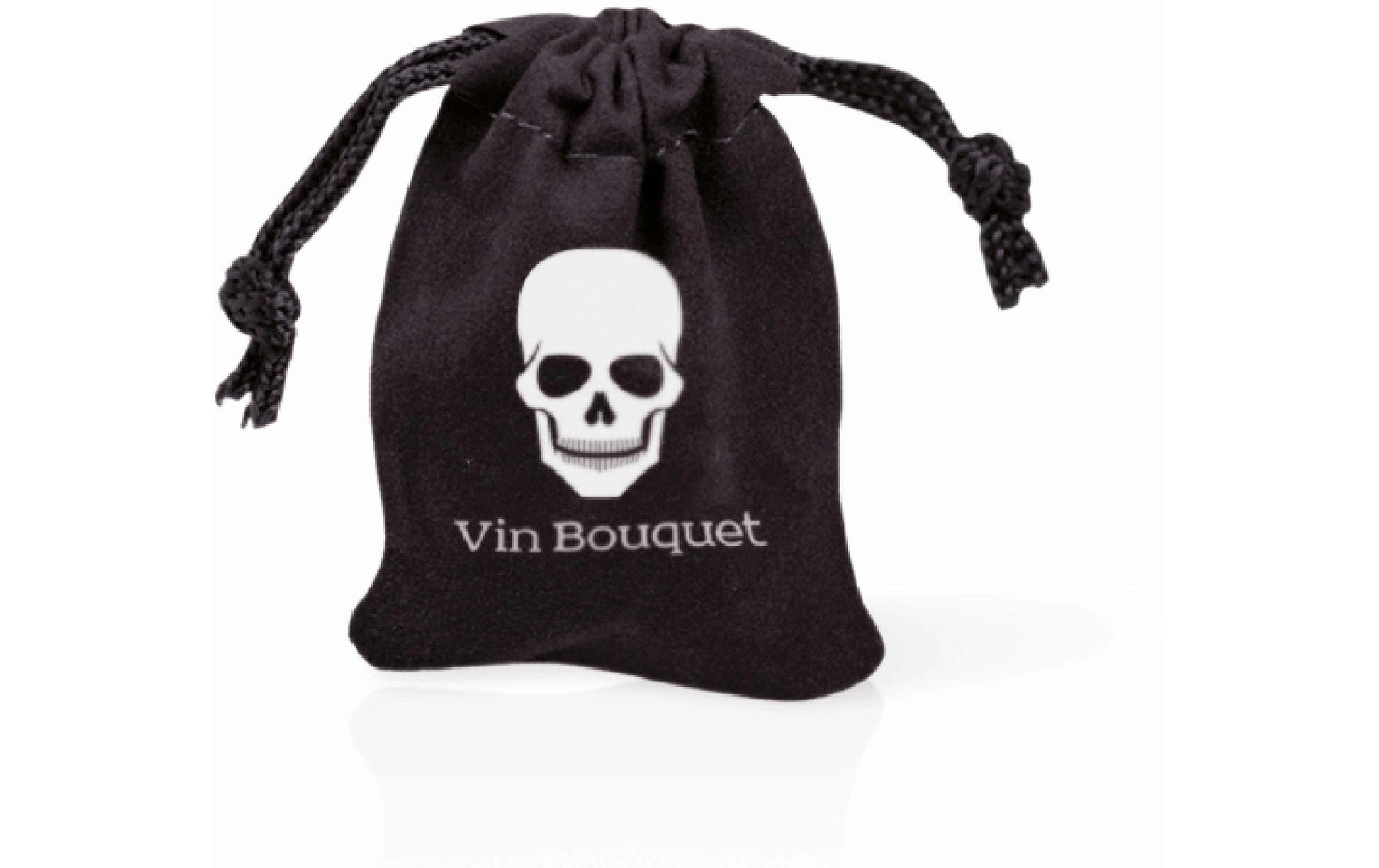 Vin Bouquet Whiskysteine Totenkopf – 10,5 × 3 × 15,5 cm, Stein, Schwarz/Weiss, 9 Stk., sortierte Formen